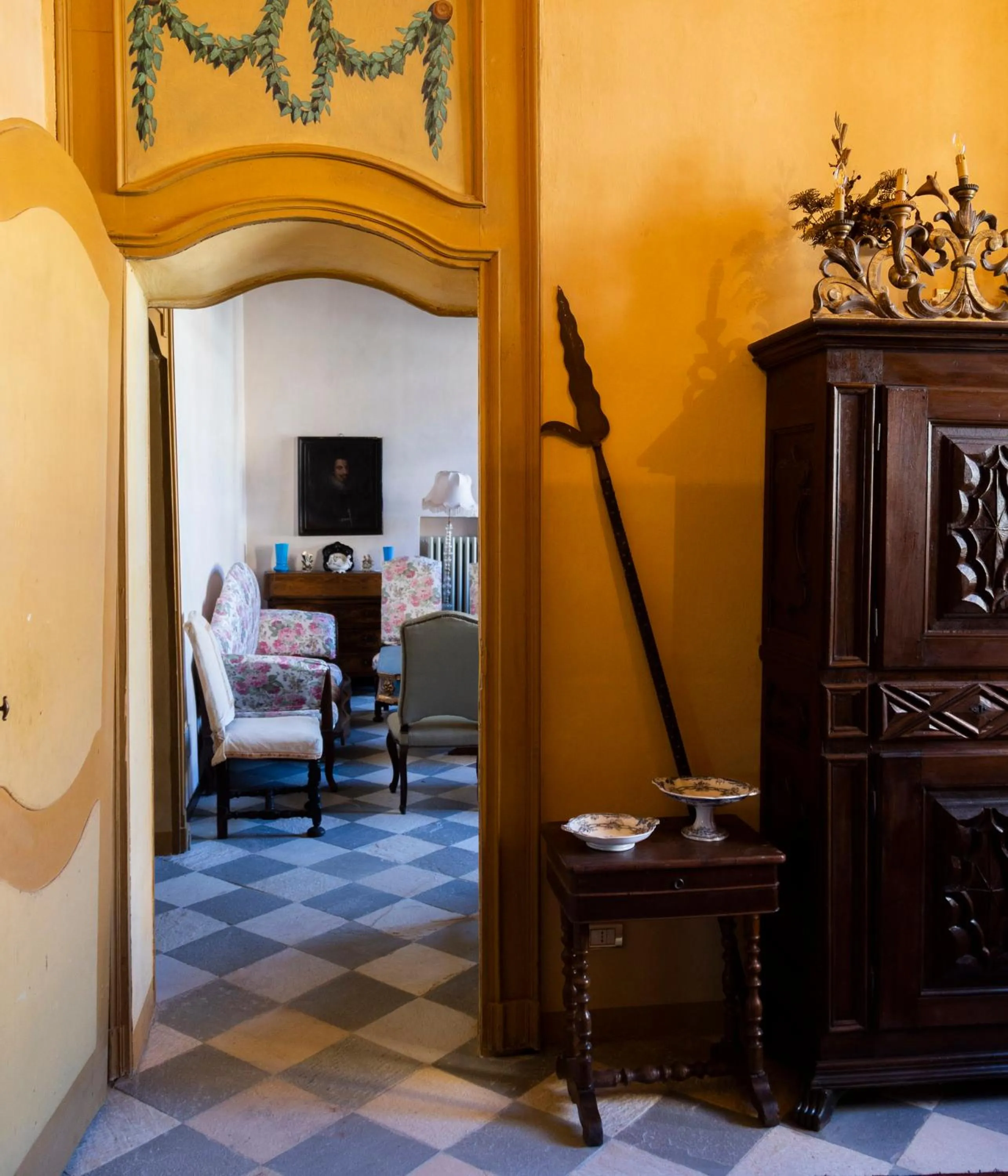 Living room in Palazzo Sismonda