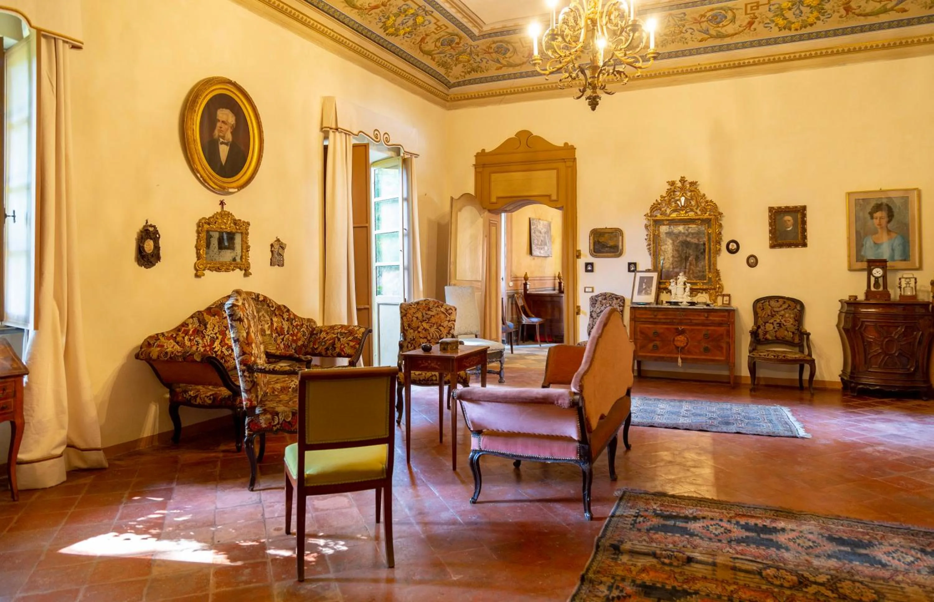 Living room in Palazzo Sismonda