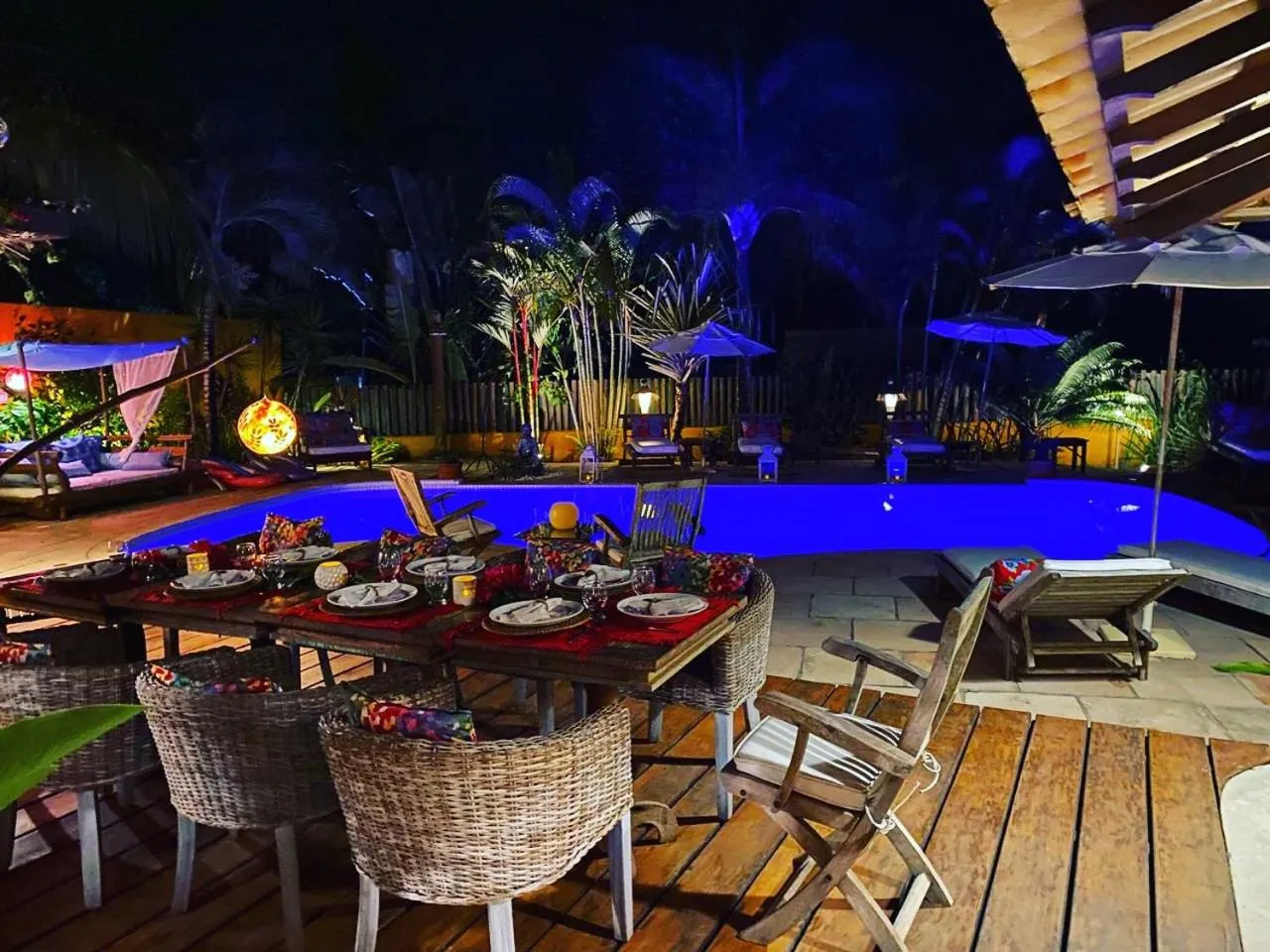 Pool view in Guest House Villa 2 Santos