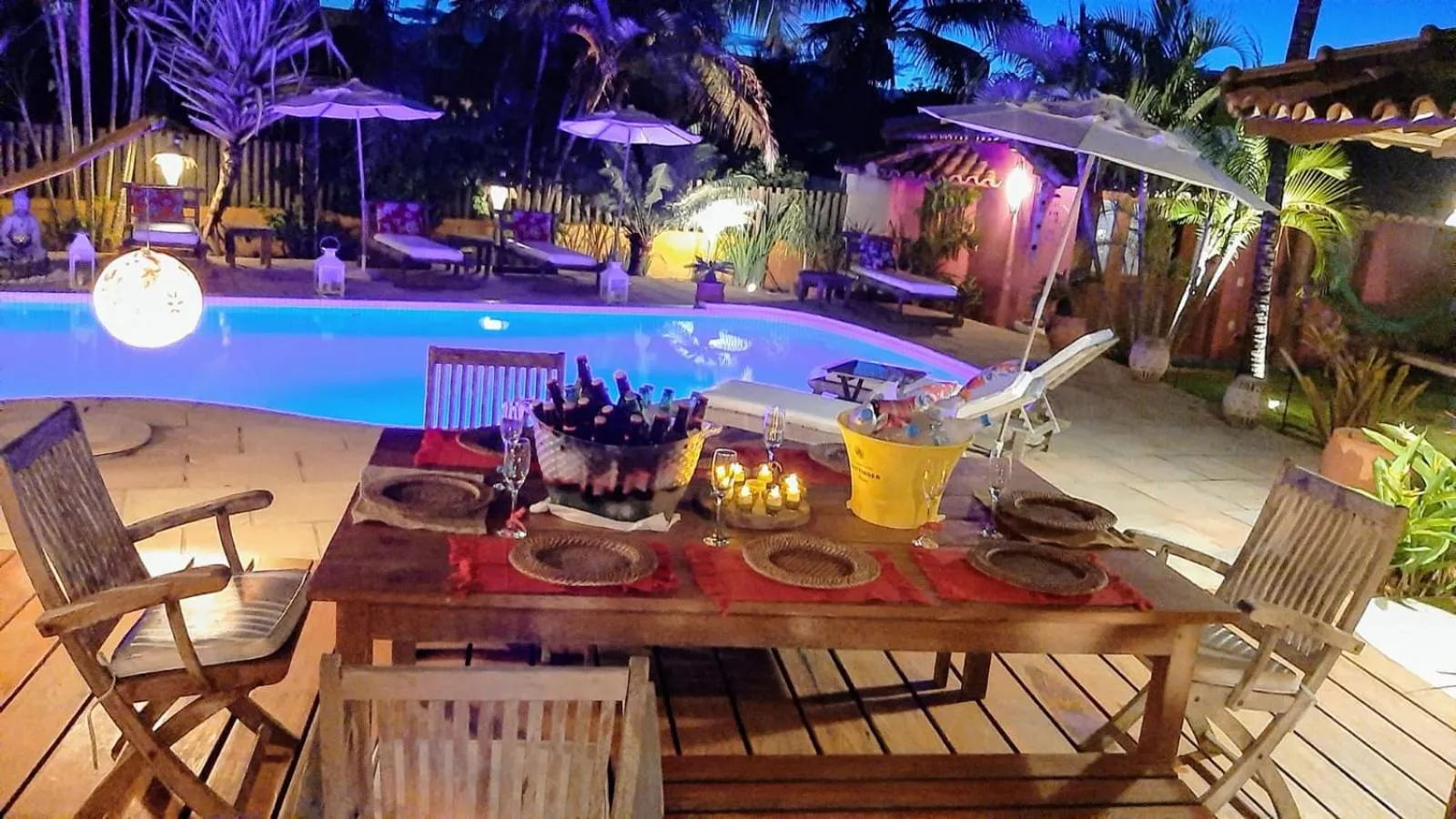 Dinner in Guest House Villa 2 Santos