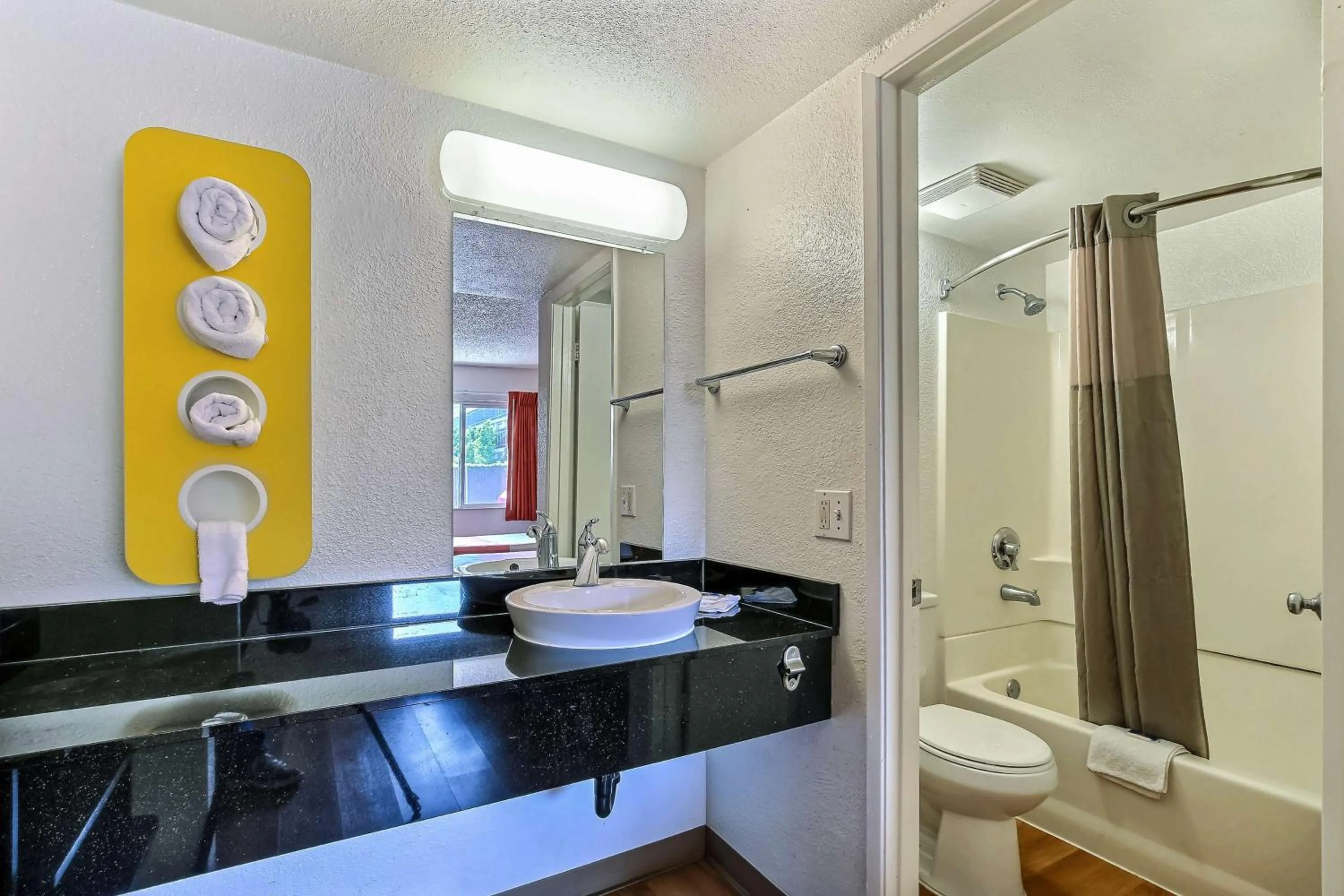Bathroom in Motel 6-Pleasanton, CA
