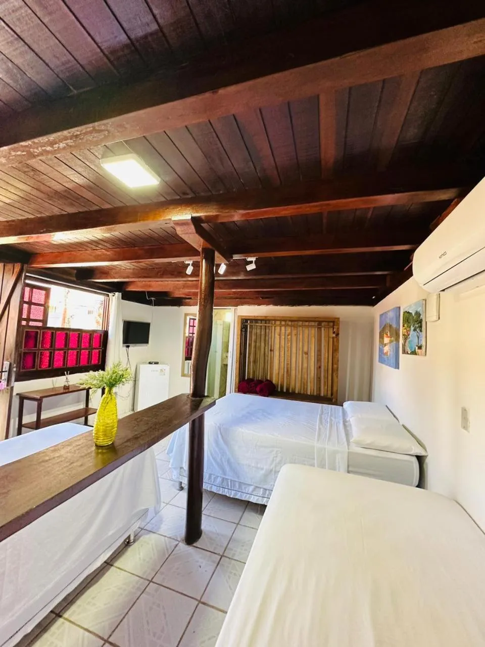 Bed in Pousada Tropicália