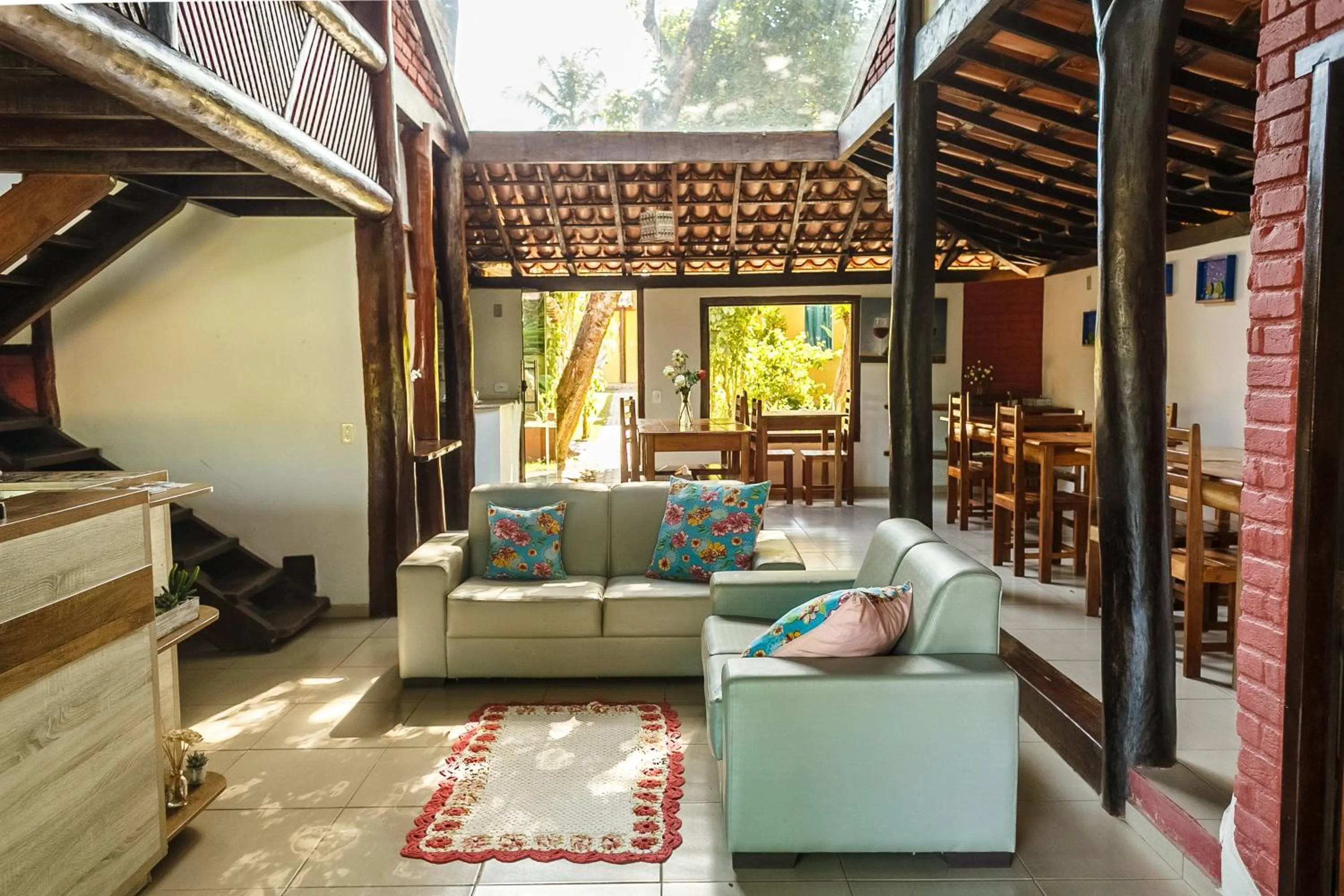 Lobby or reception in Pousada Tropicália