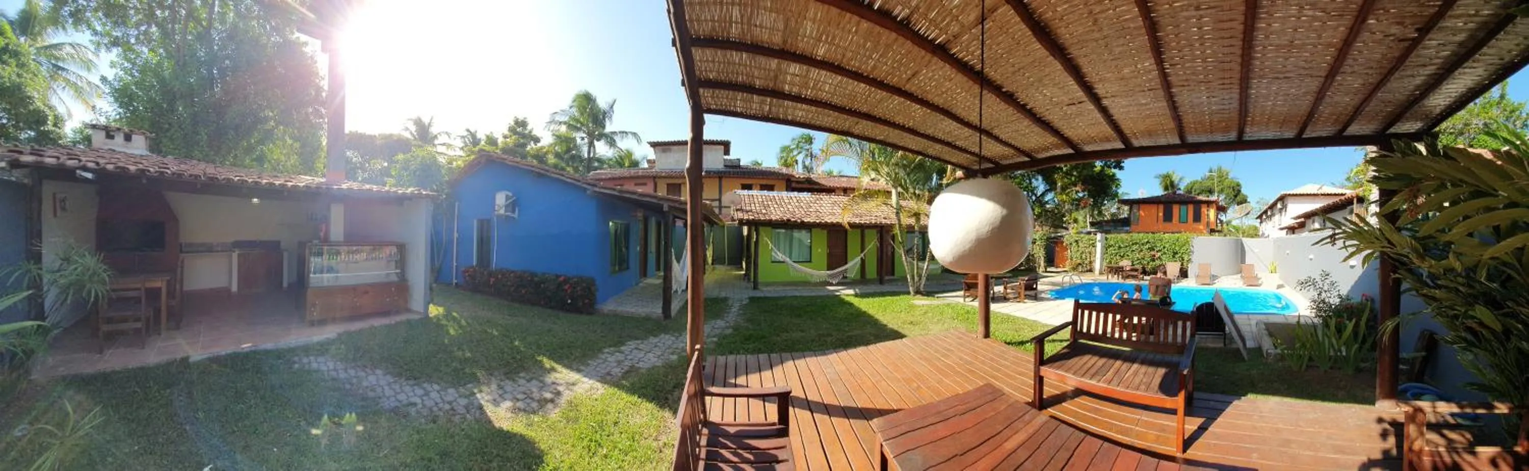 Seating area in Pousada Tropicália