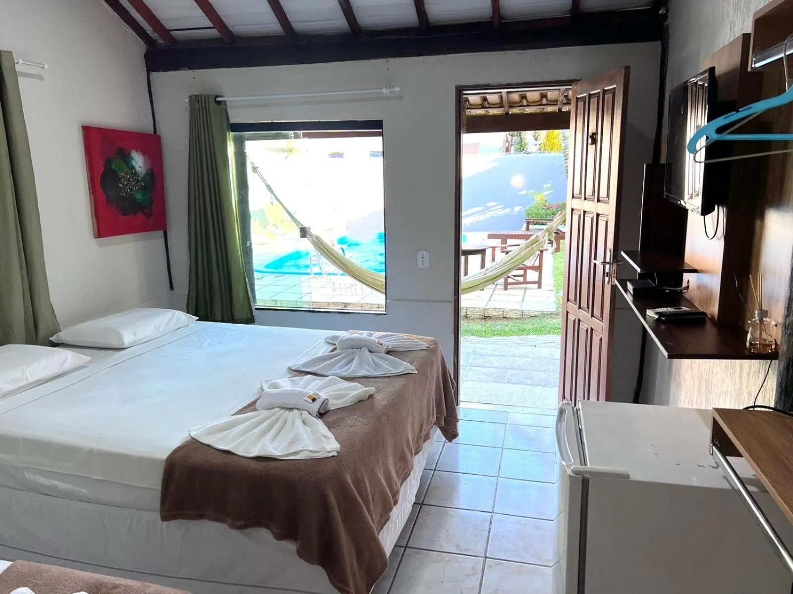 Bed in Pousada Tropicália