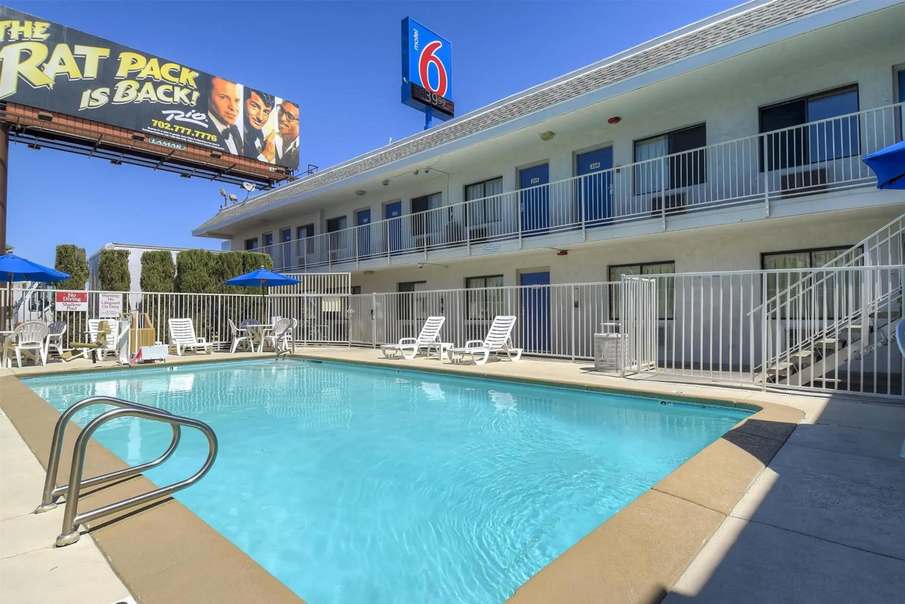 Pool view in Motel 6 Las Vegas, NV – I-15 Stadium Pool view in Motel 6 Las Vegas, NV – I-15 Stadium