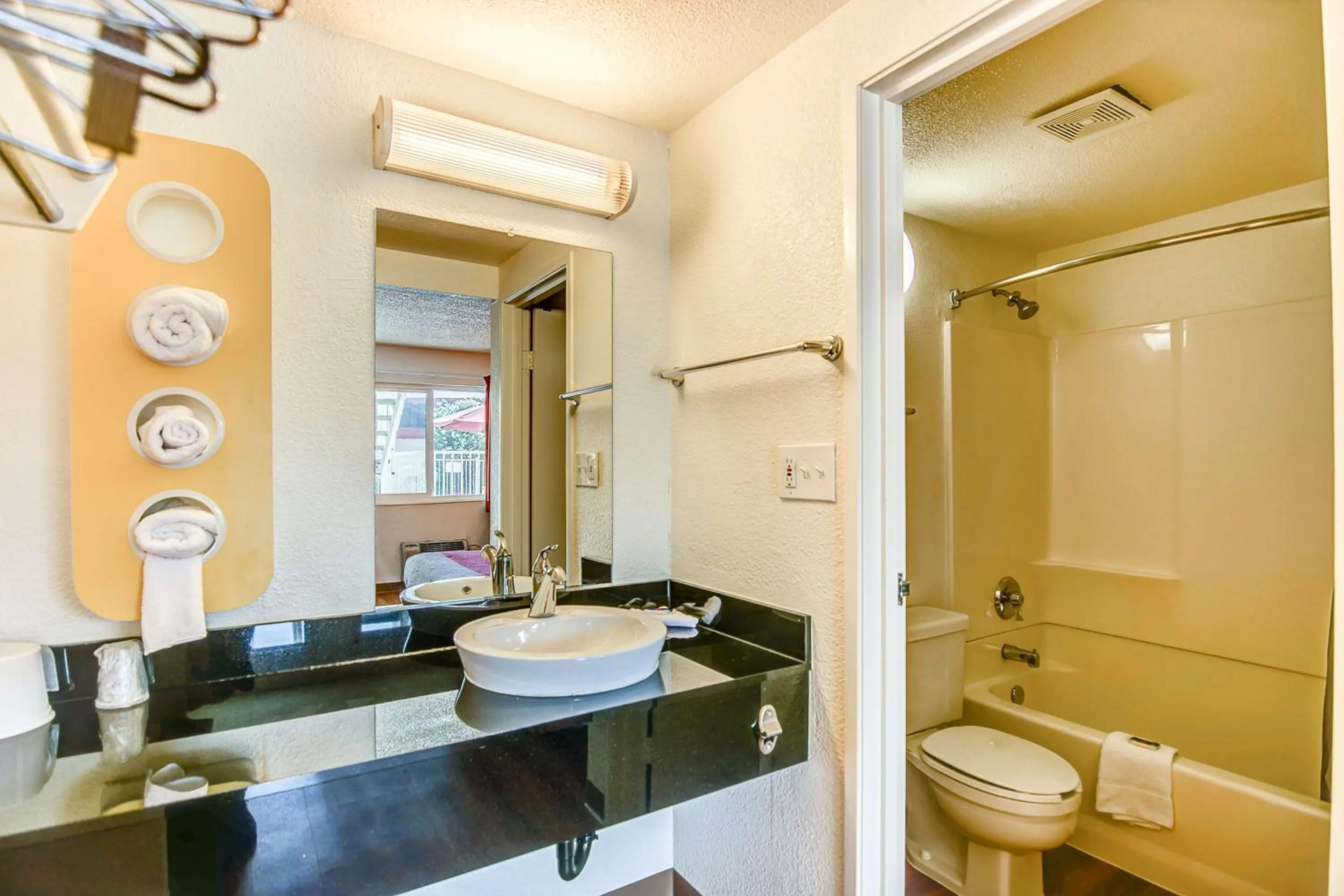 Shower in Motel 6-Stockton, CA - Charter Way West