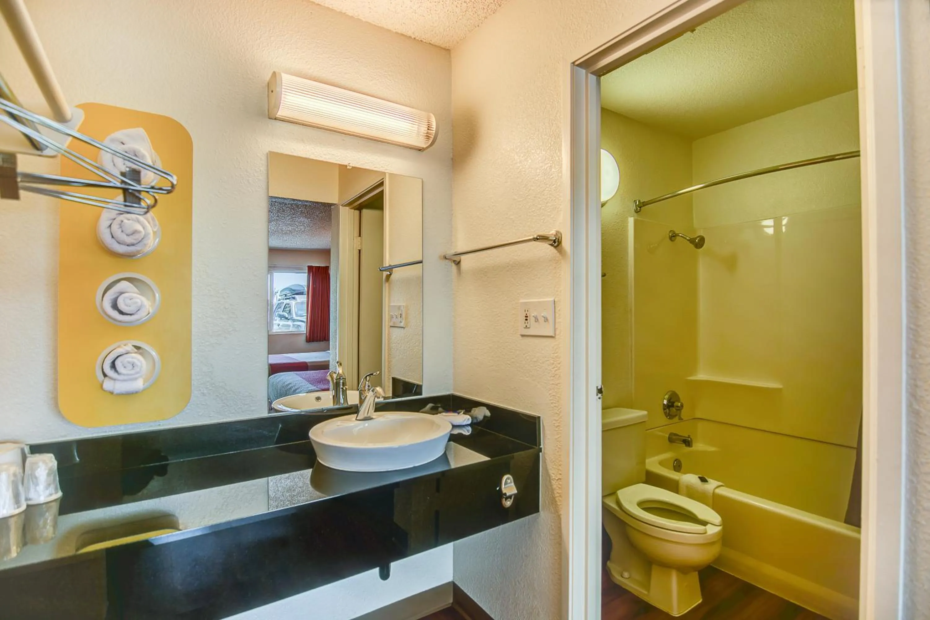 Bathroom in Motel 6-Stockton, CA - Charter Way West