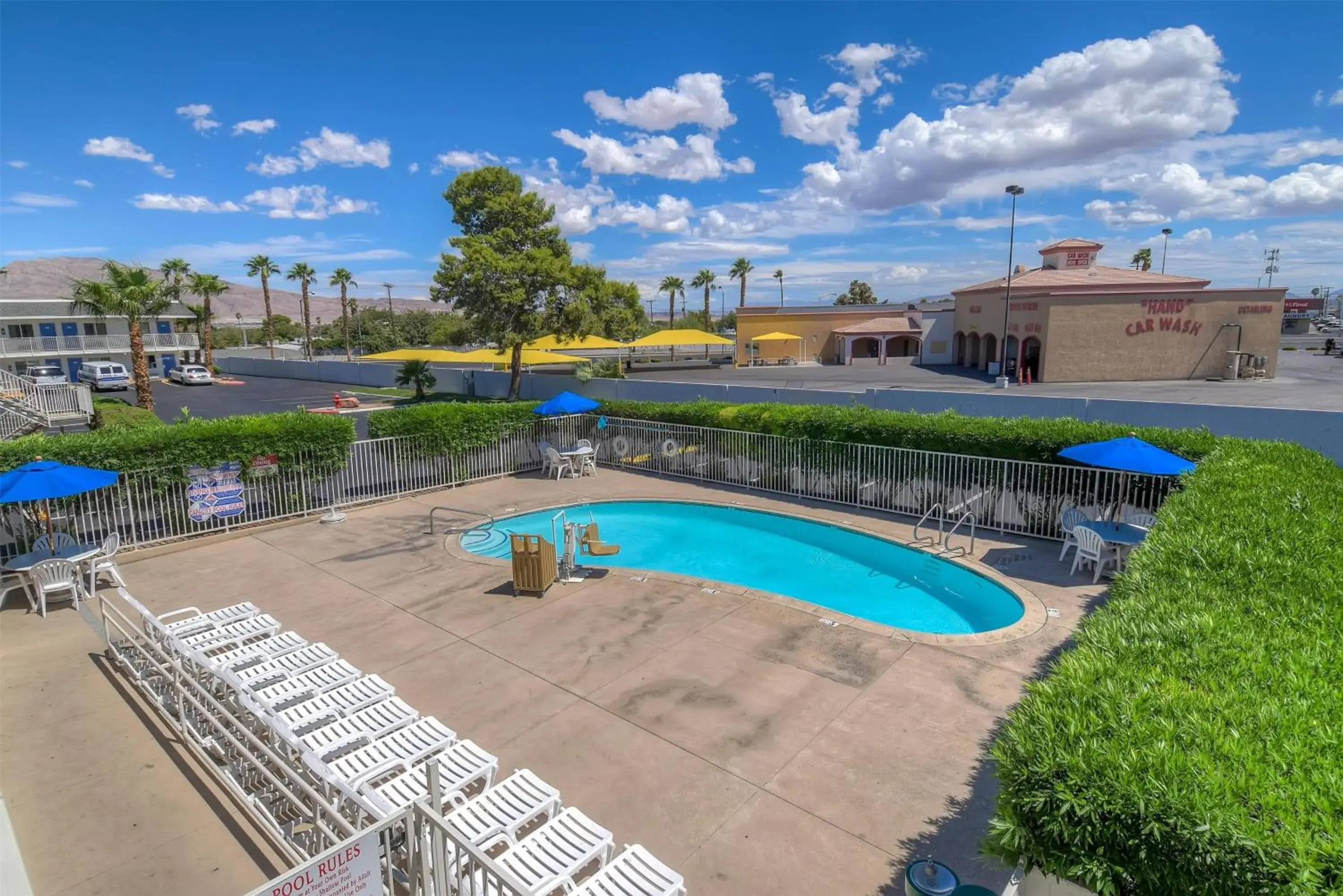 Pool view in Park Inn by Radisson, Las Vegas Boulder Hwy Pool view in Park Inn by Radisson, Las Vegas Boulder Hwy