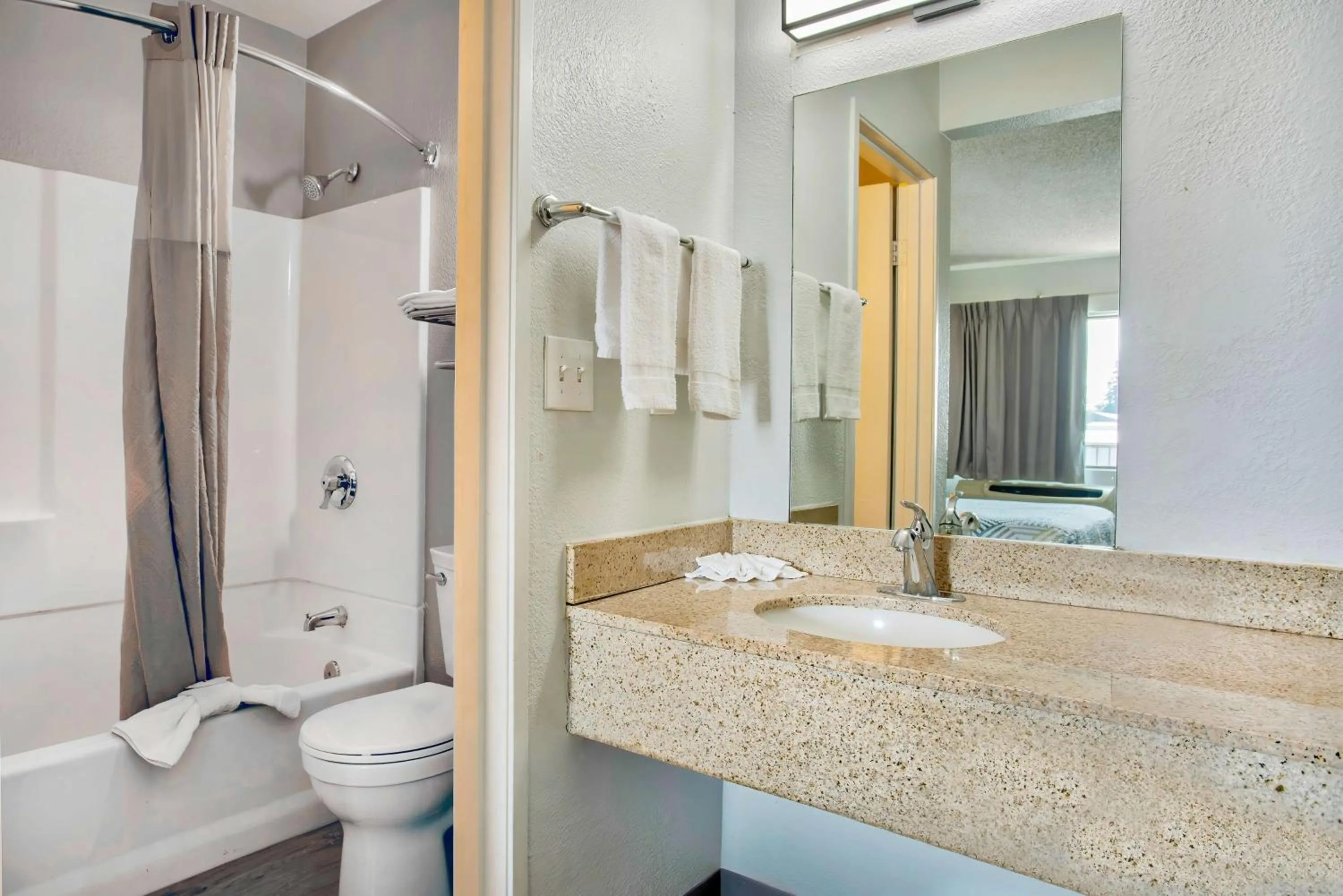 Bathroom in Motel 6-Salem, OR