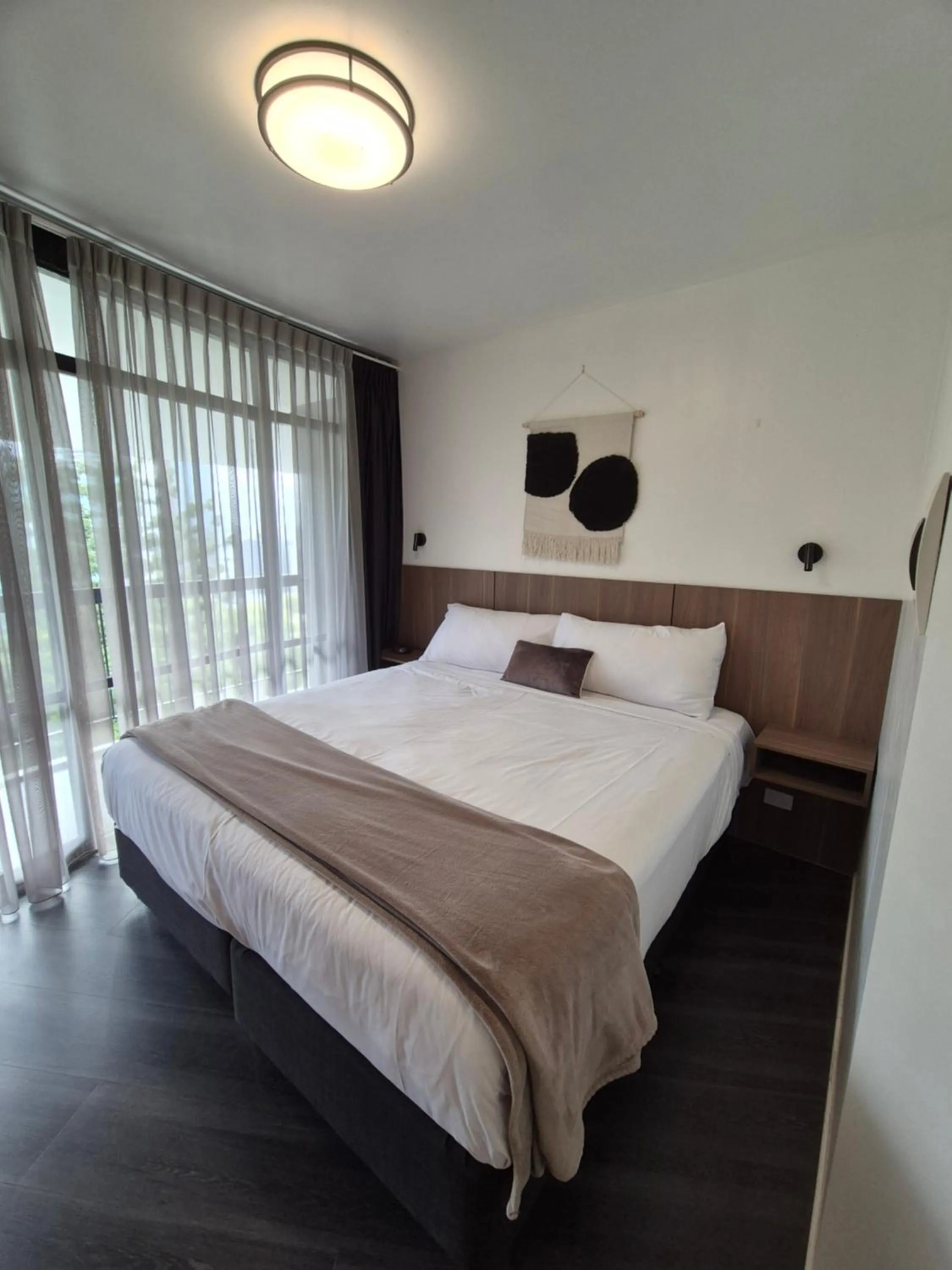 Bed in Madison Tower Mill Hotel