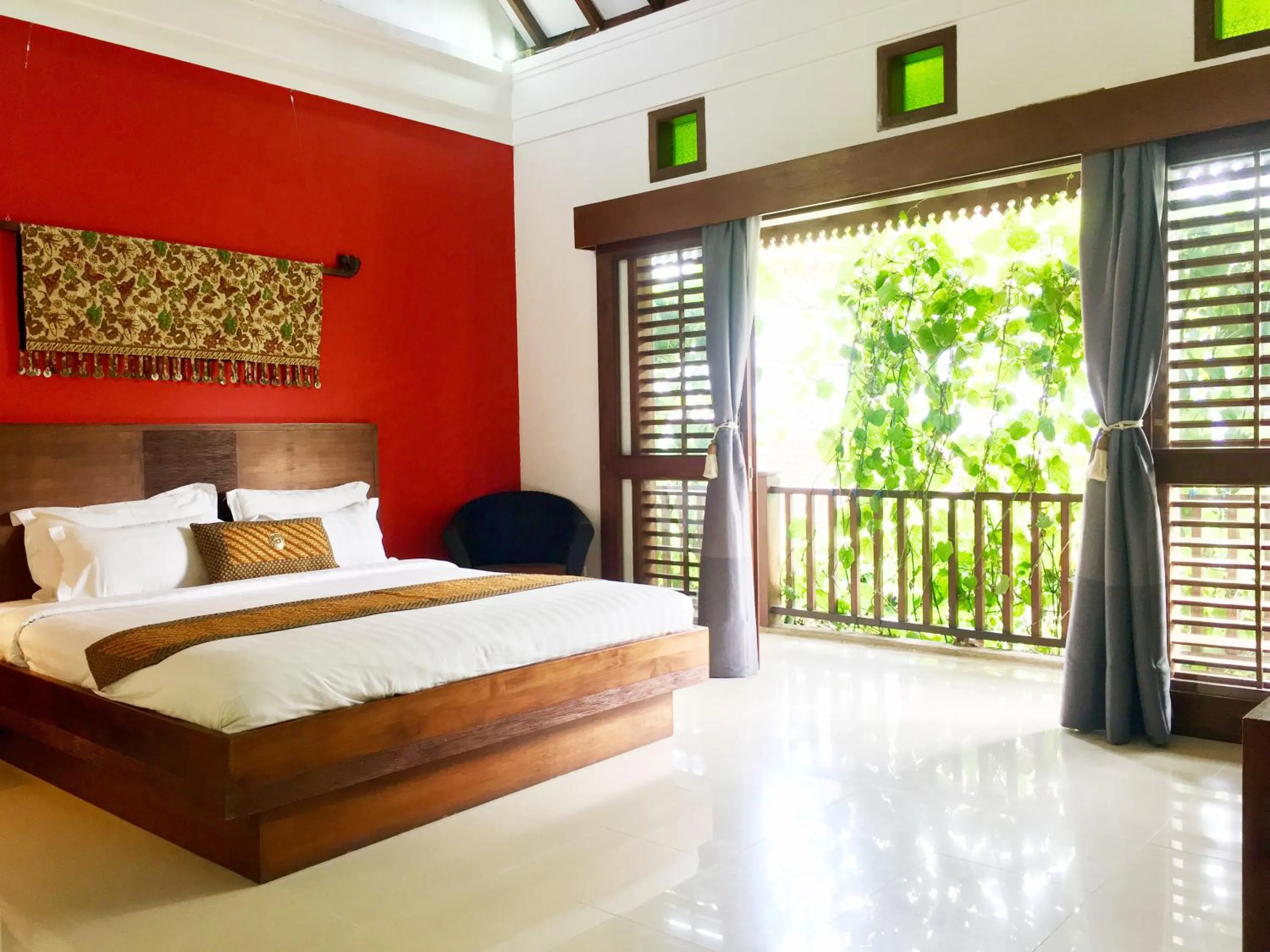 Bed in Villa Puriartha Ubud