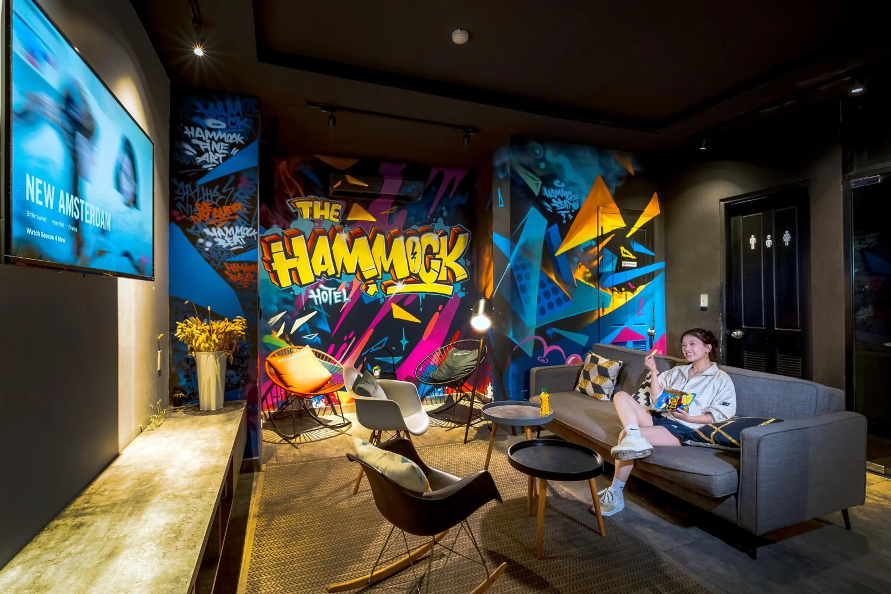 Seating area in The Hammock Hotel Fine Arts Museum