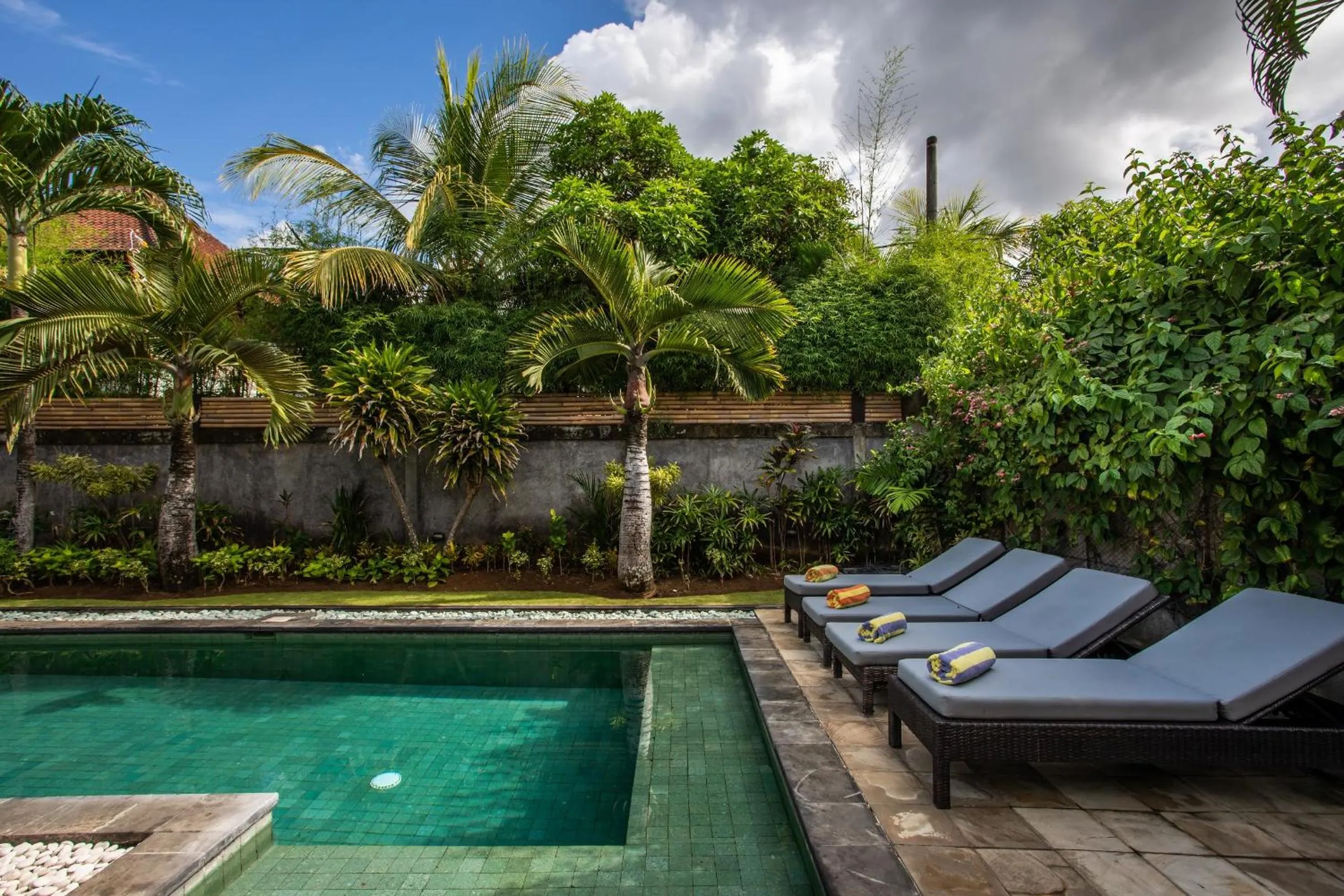 Pool view in Villa Surga