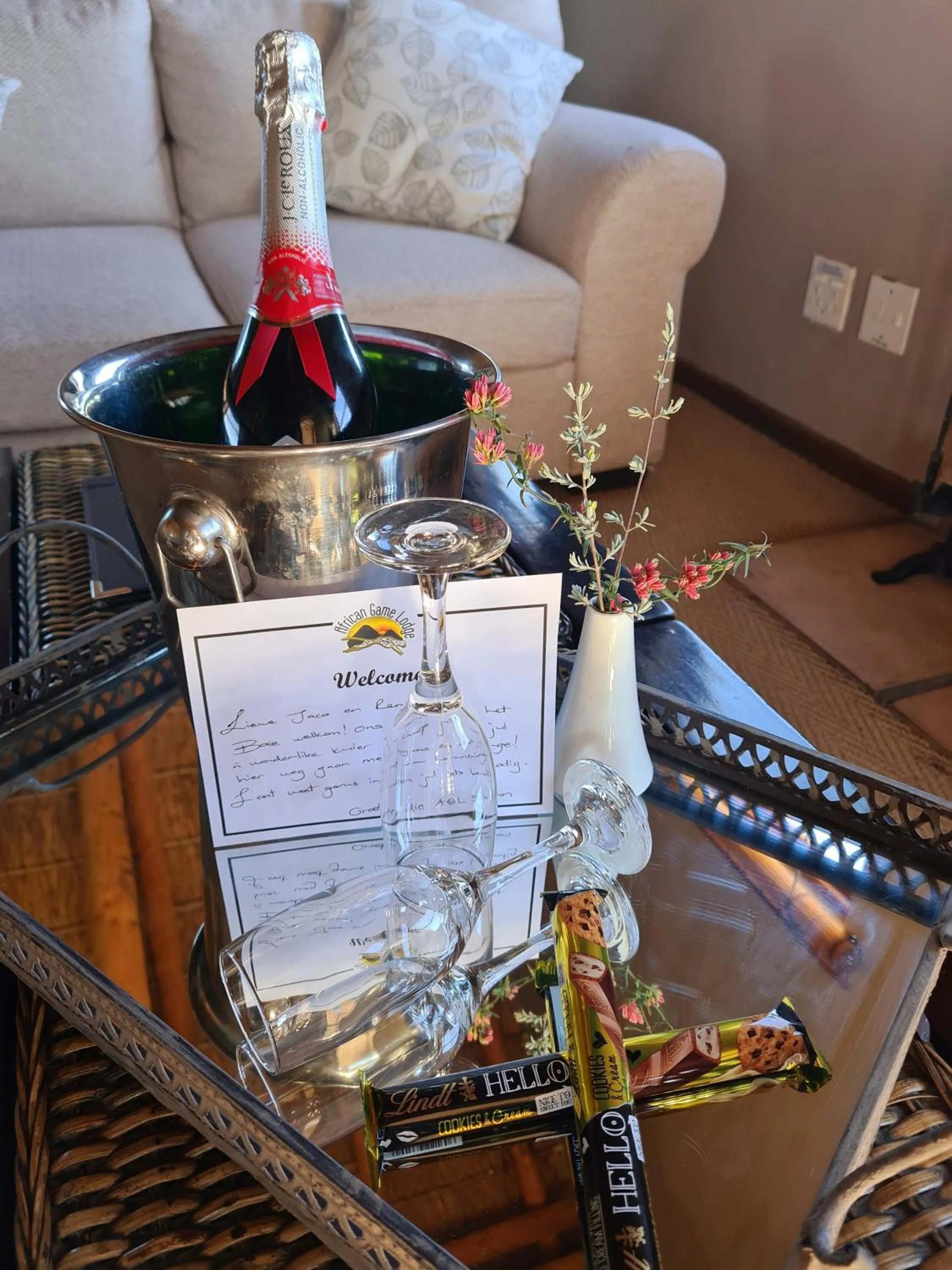 Food and drinks in African Game Lodge