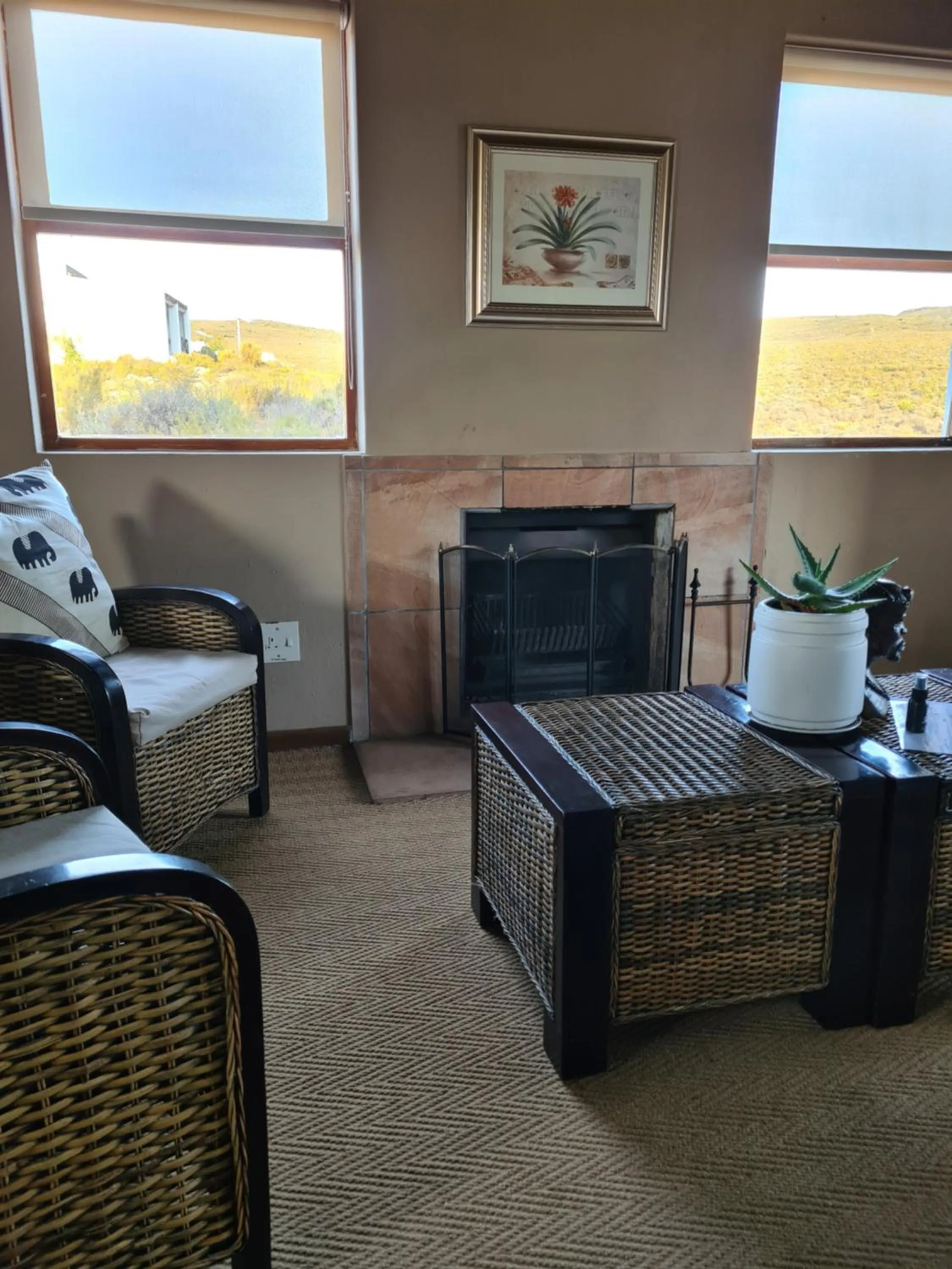 Living room in African Game Lodge