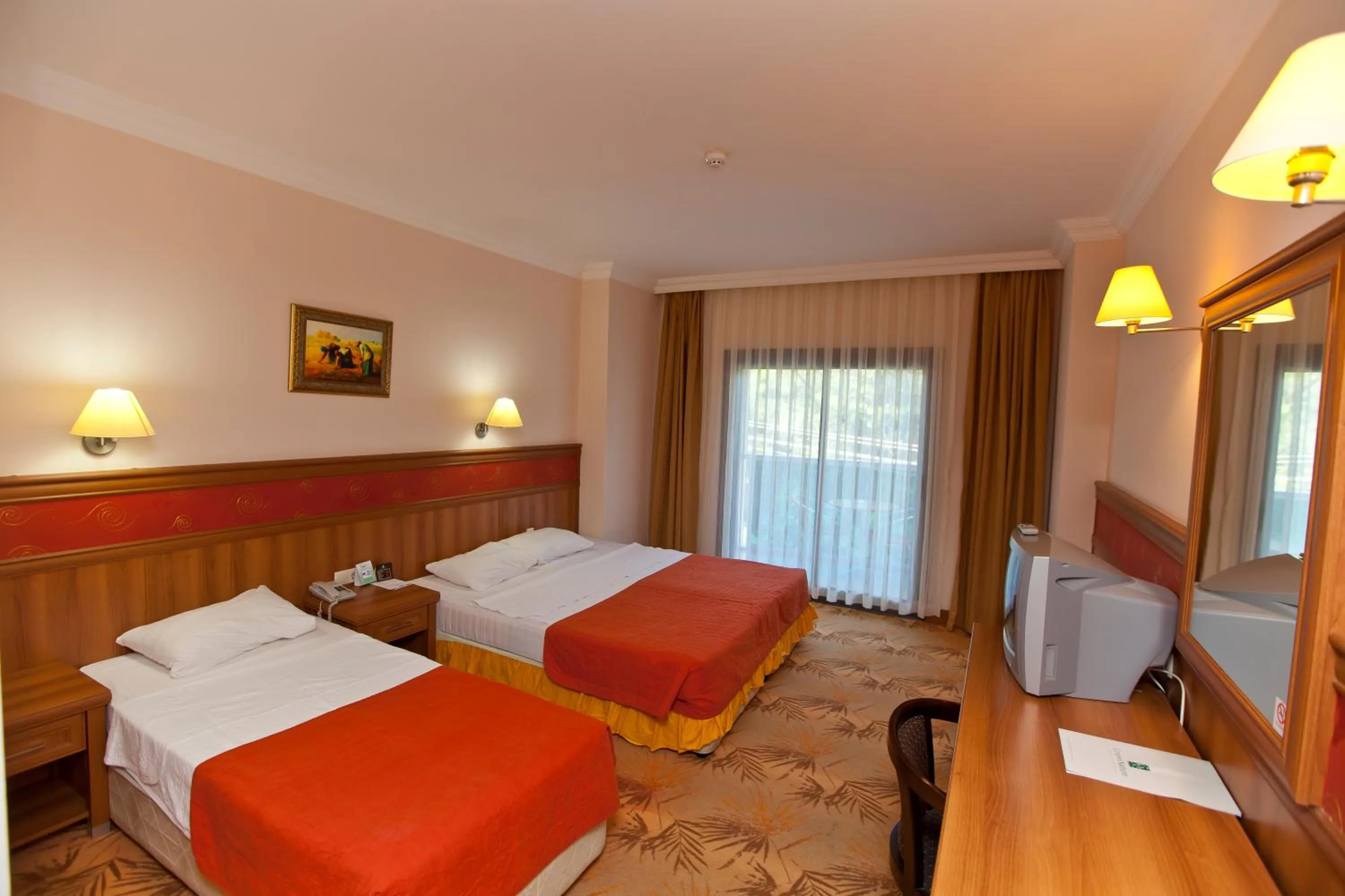 Bed in Green Nature Resort and Spa