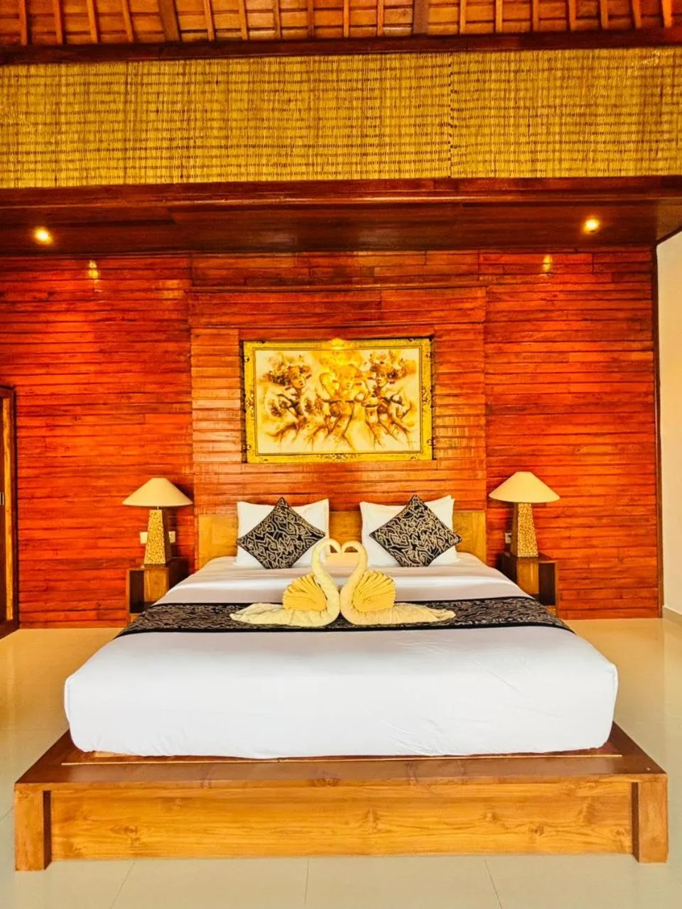 Bedroom, Bed in Uma Galih Ubud Villa