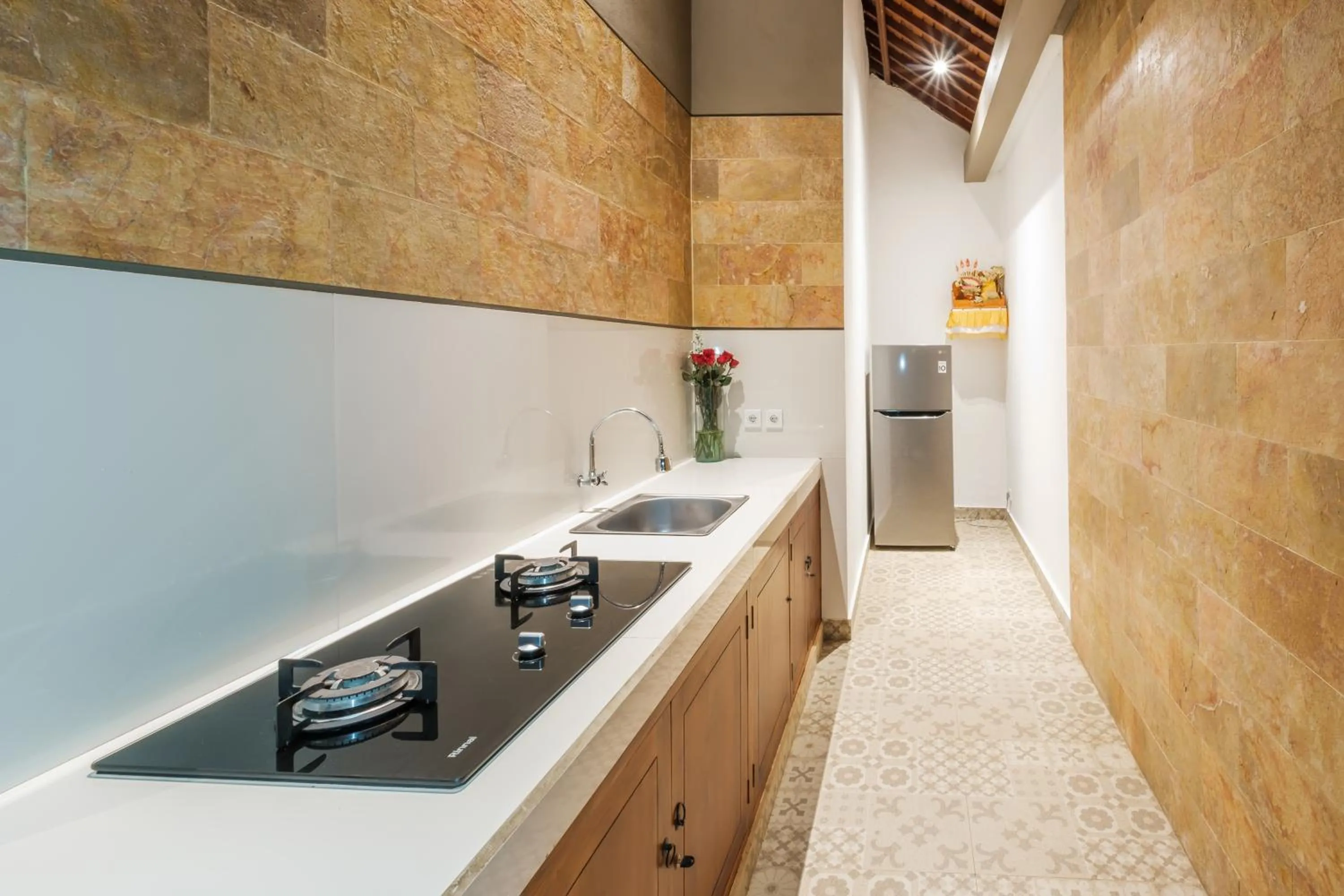 Kitchen or kitchenette in Uma Galih Ubud Villa