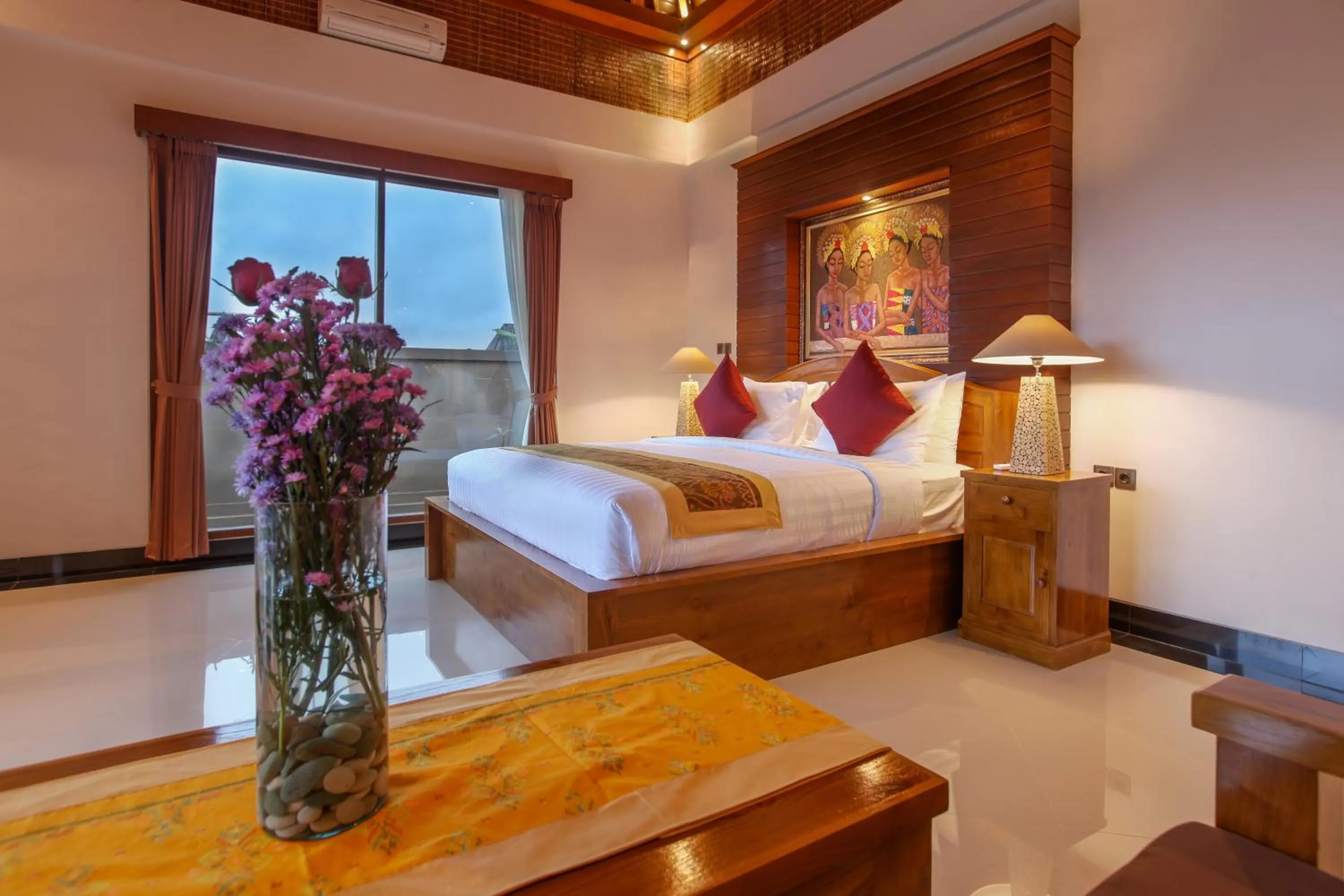 Bedroom, Bed in Uma Galih Ubud Villa