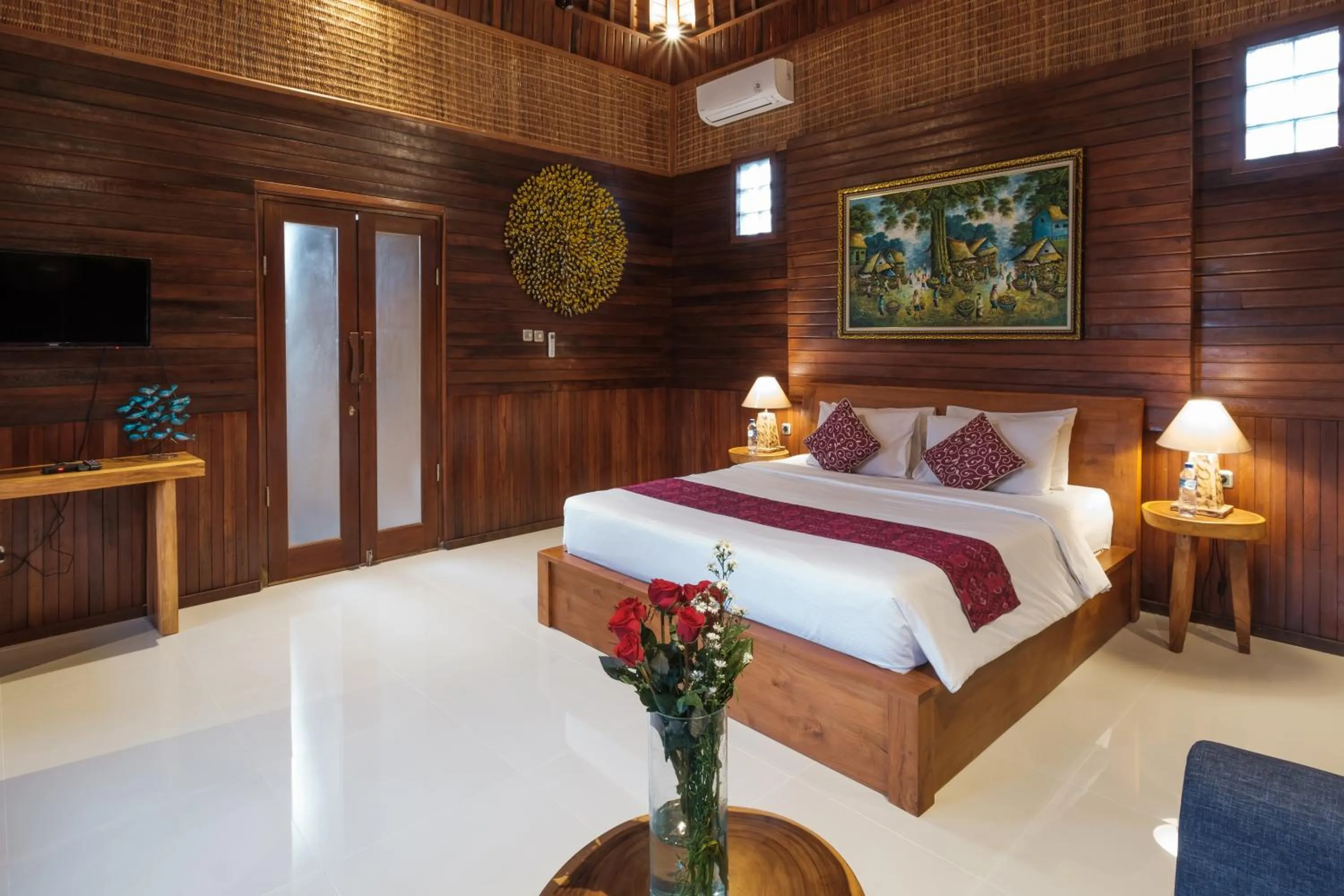 Bedroom, Bed in Uma Galih Ubud Villa