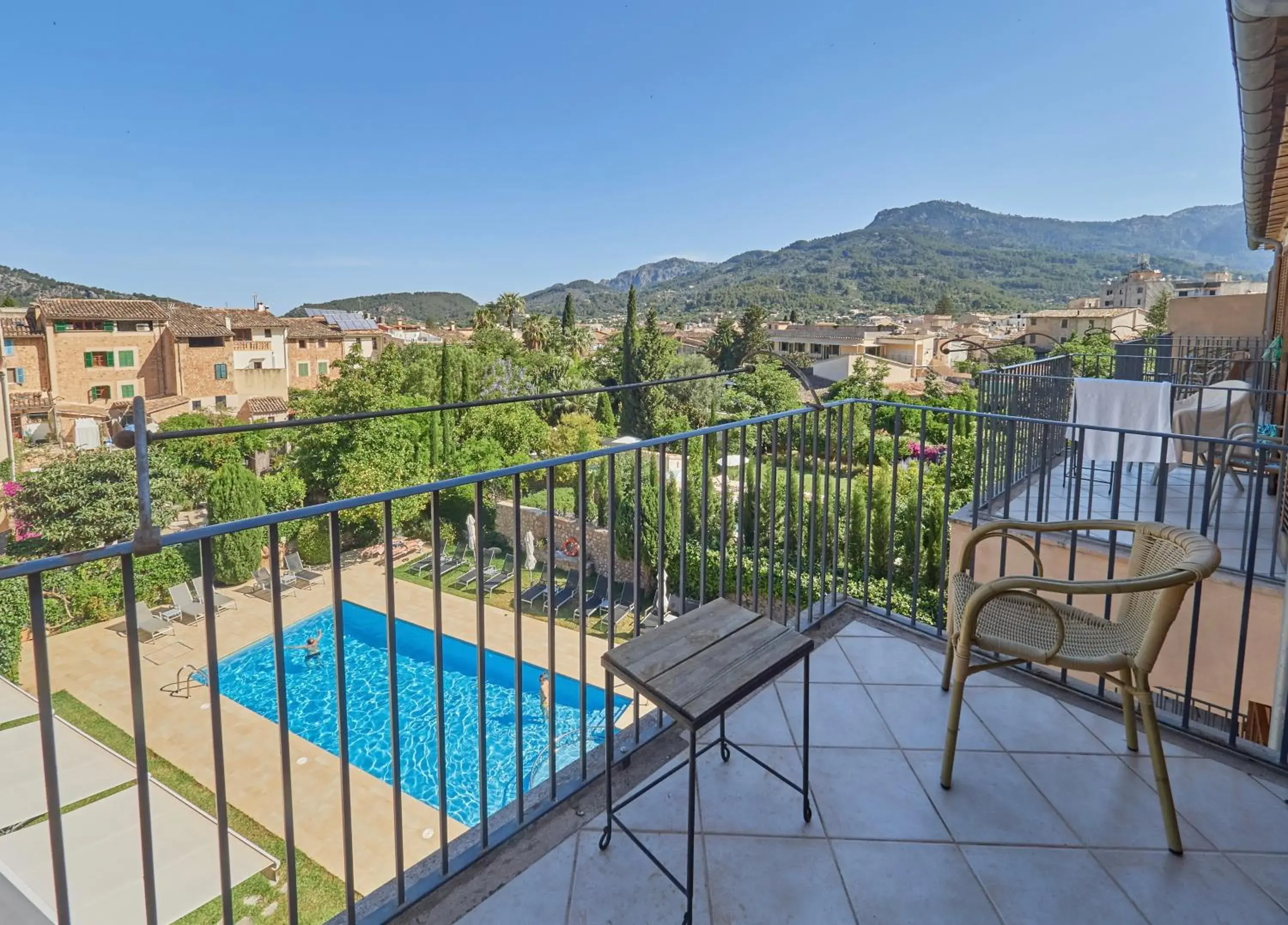 Attic Double or Twin Room with Terrace in Hotel Ca'l Bisbe Attic Double or Twin Room with Terrace in Hotel Ca'l Bisbe