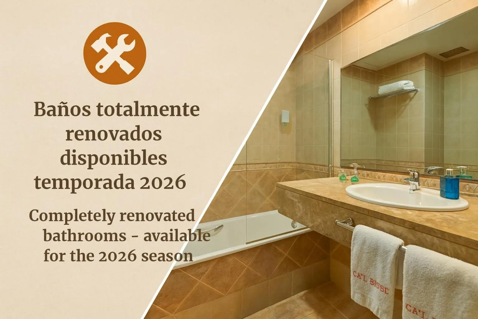 Bathroom in Hotel Ca'l Bisbe