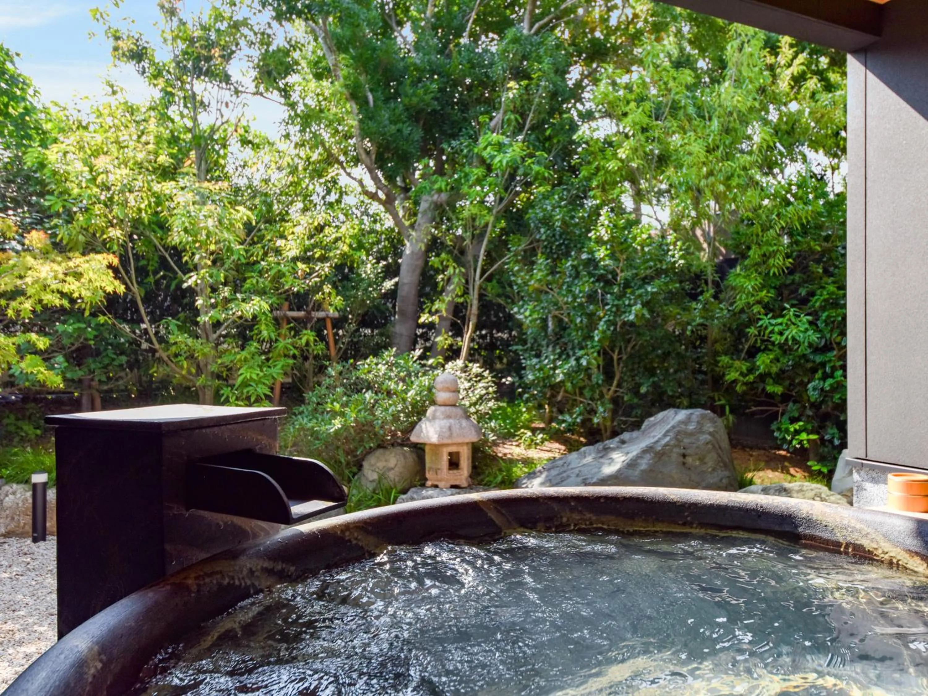 Open Air Bath in Auberge Yusura