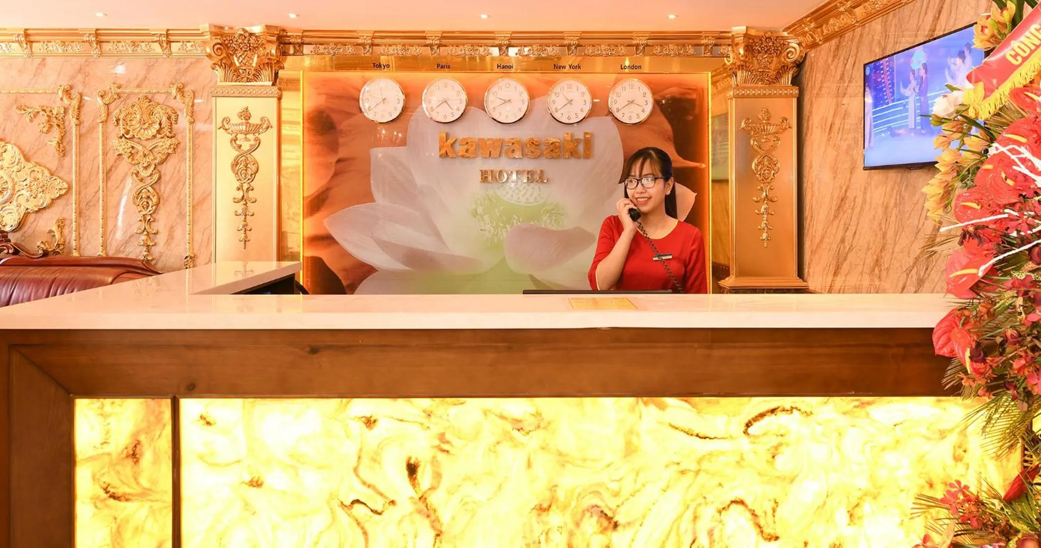 Lobby or reception in Kawasaki Noi Bai Airport Hotel