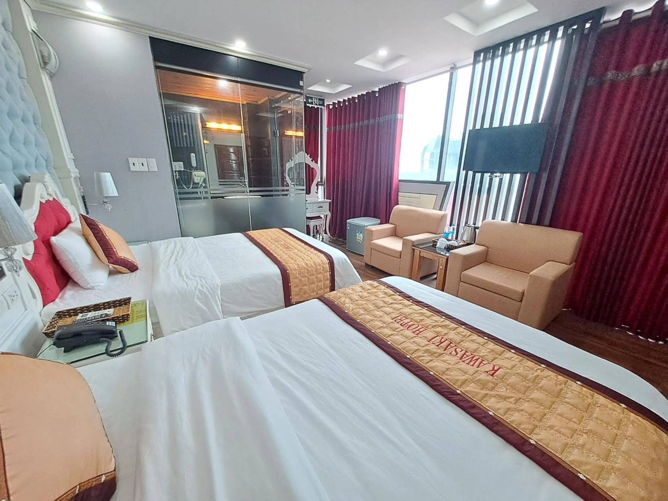 TV and multimedia, Bed in Kawasaki Noi Bai Airport Hotel