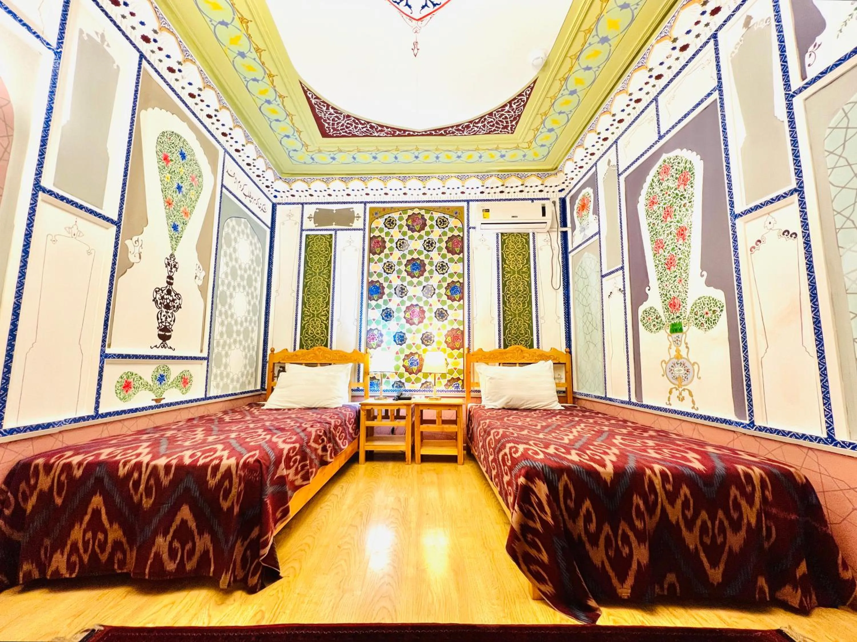 Bed in Komil Bukhara Boutique Hotel