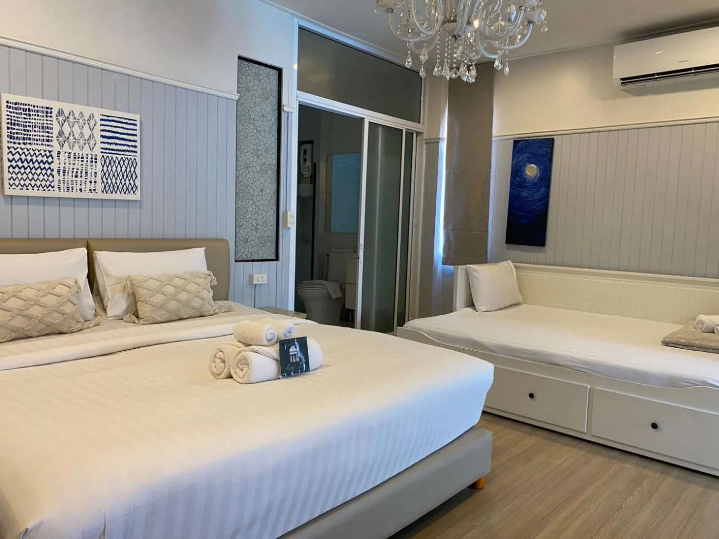 Bed in La Riva Boutique Hotel