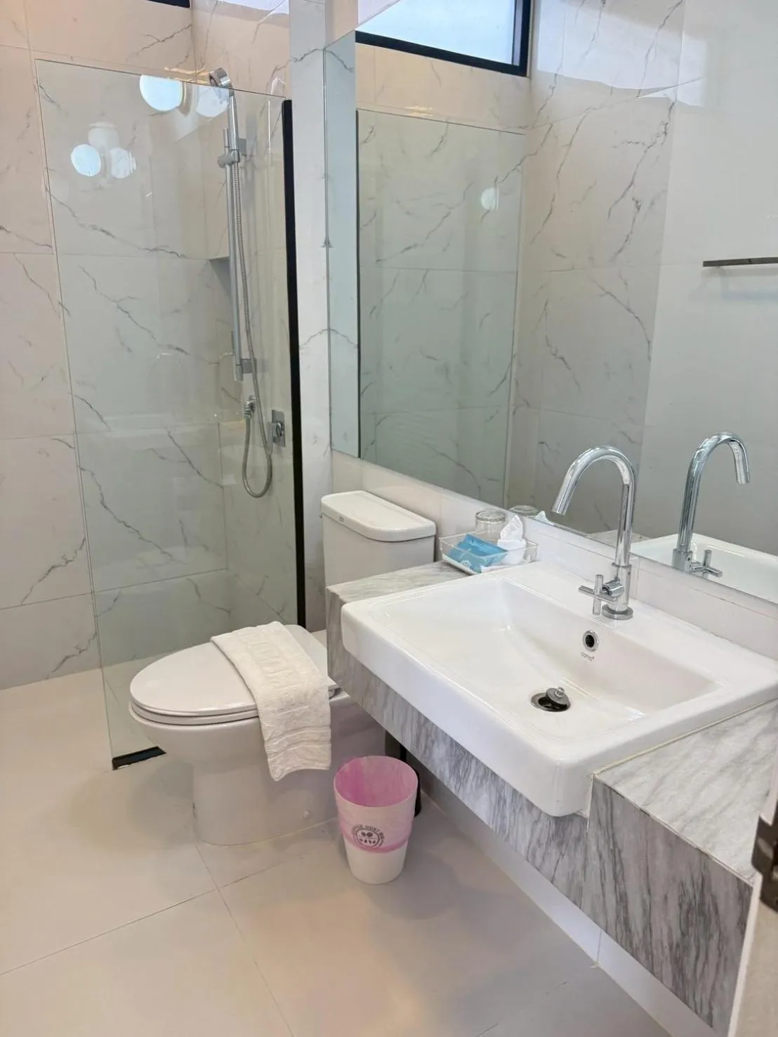 Shower in La Riva Boutique Hotel