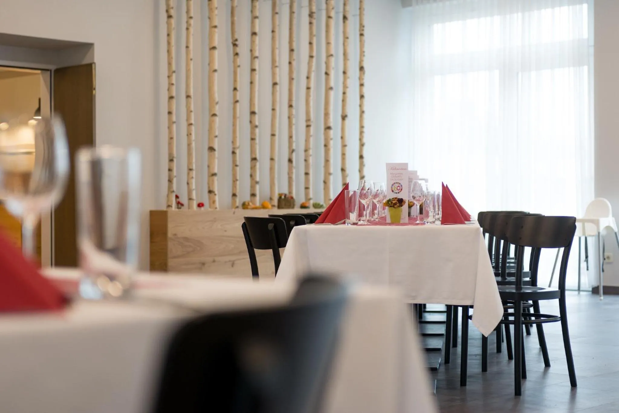 Dining area in campus Horn