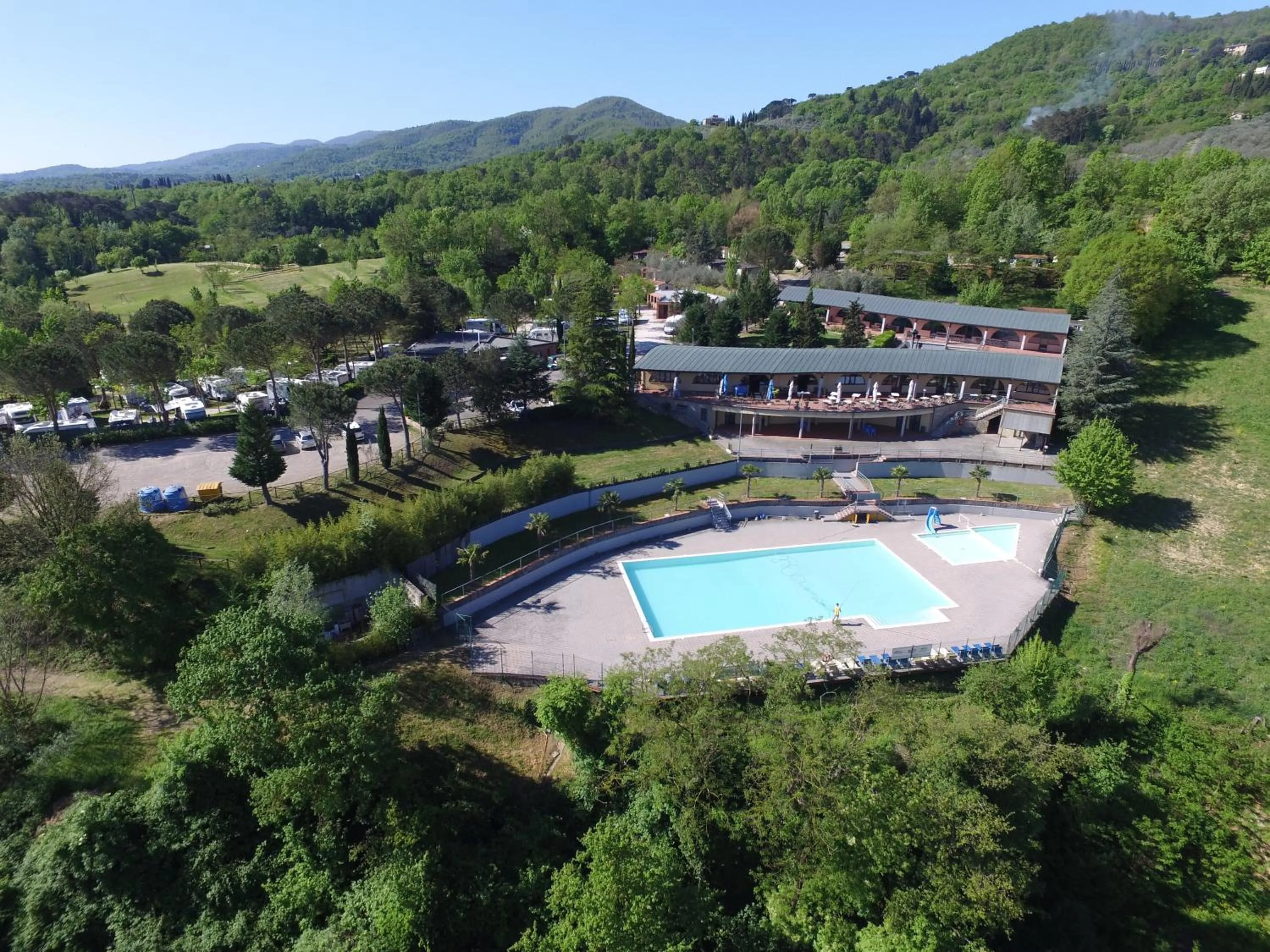 Bird's eye view in Camping Village Il Poggetto