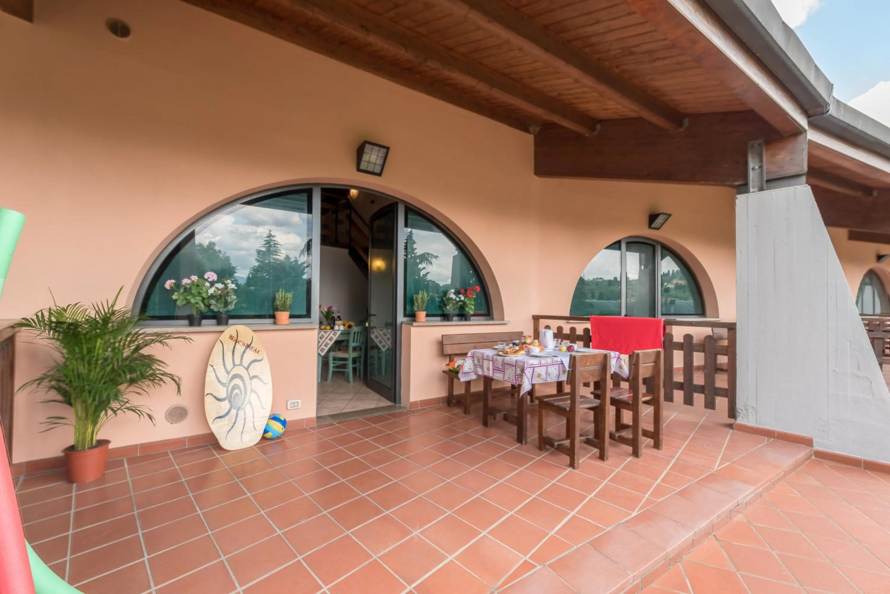 Patio in Camping Village Il Poggetto
