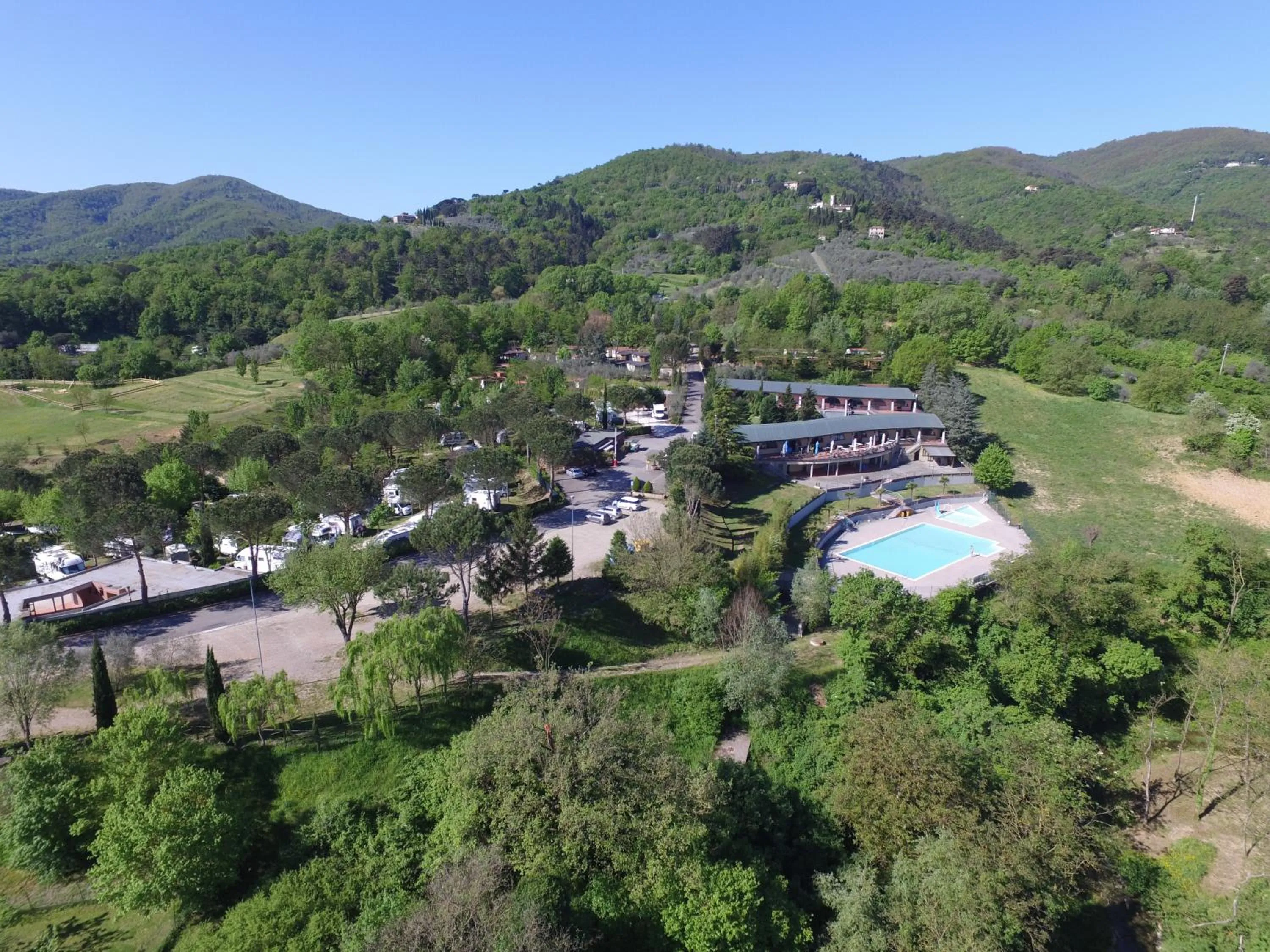 Bird's eye view in Camping Village Il Poggetto
