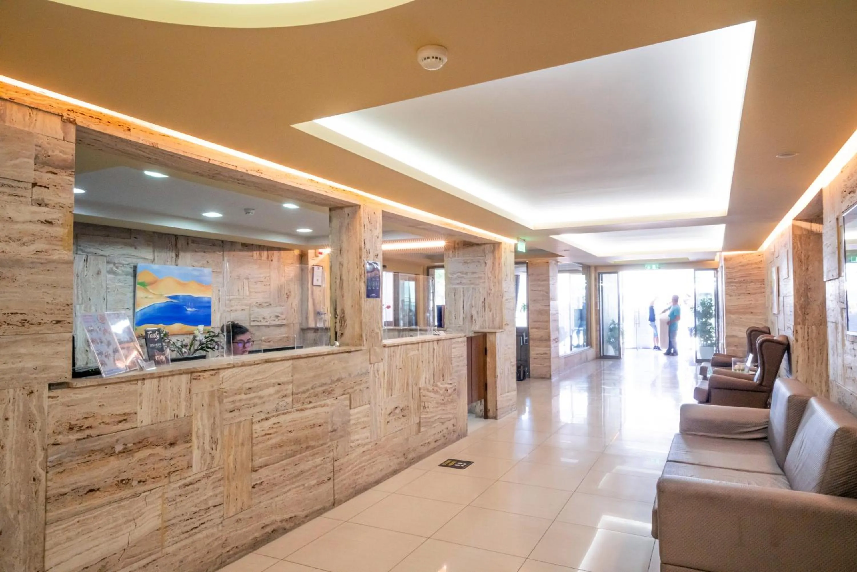 Lobby or reception in Hotel Olympion