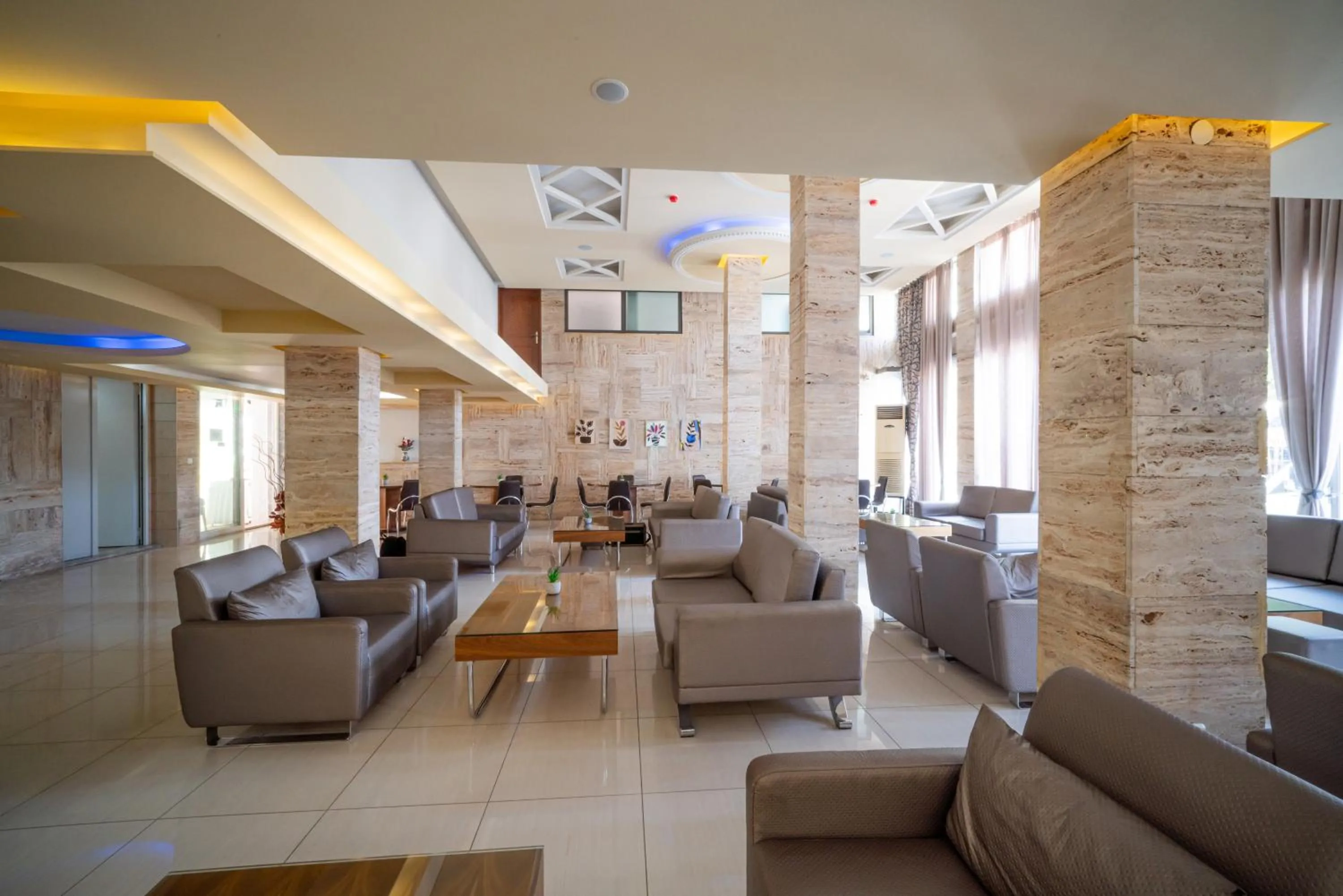 Seating area in Hotel Olympion