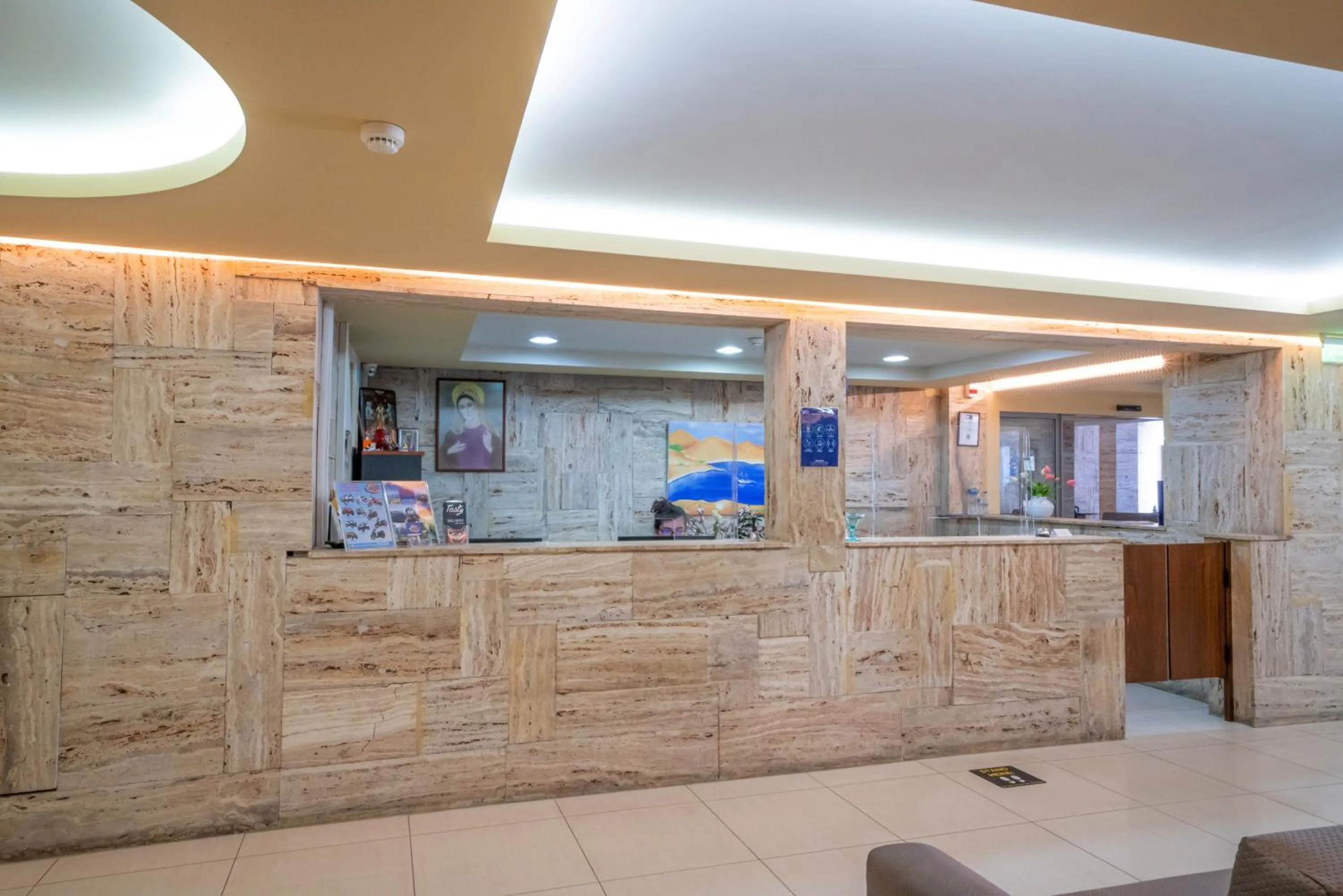 Lobby or reception in Hotel Olympion