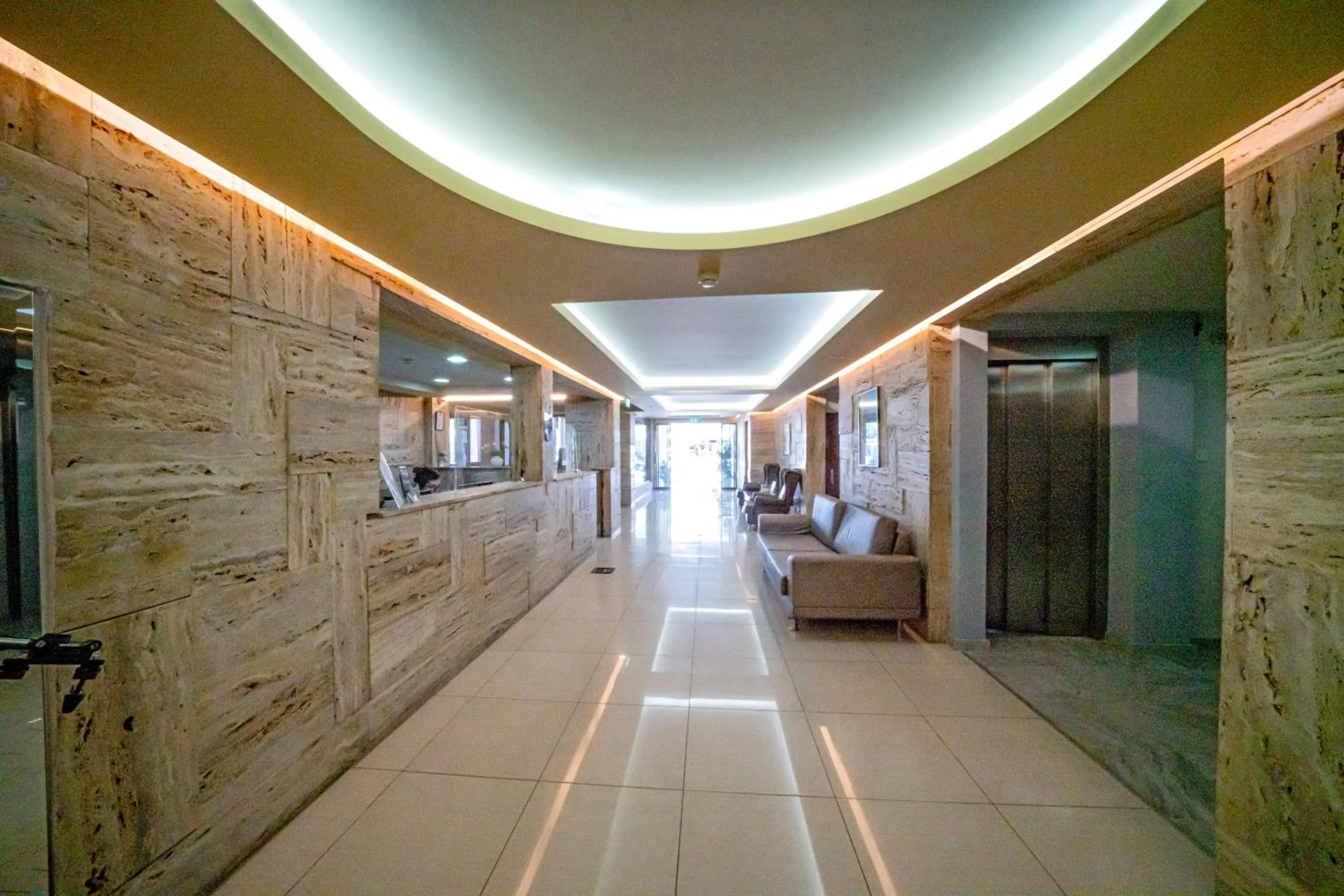 Lobby or reception in Hotel Olympion