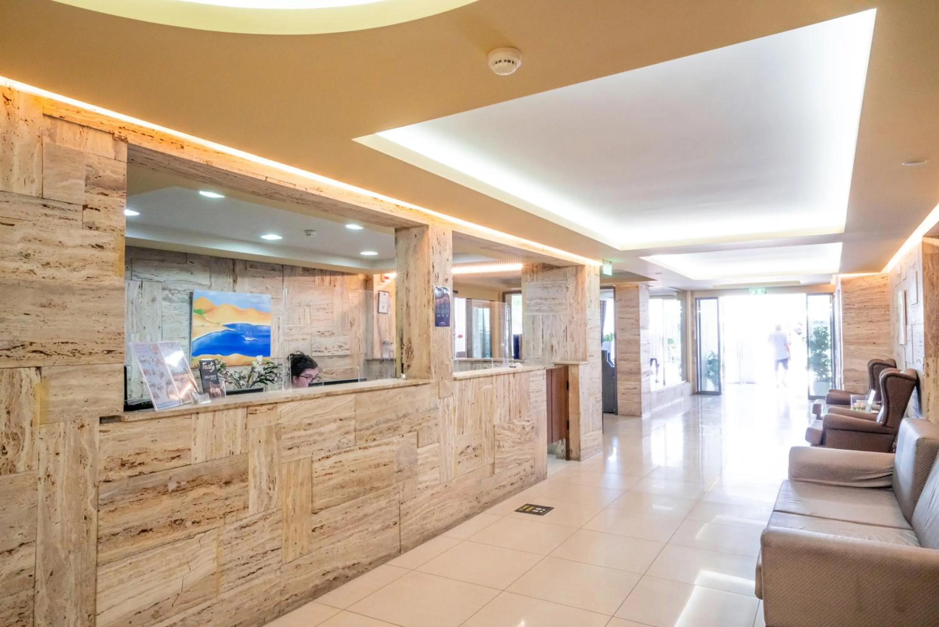 Lobby or reception in Hotel Olympion