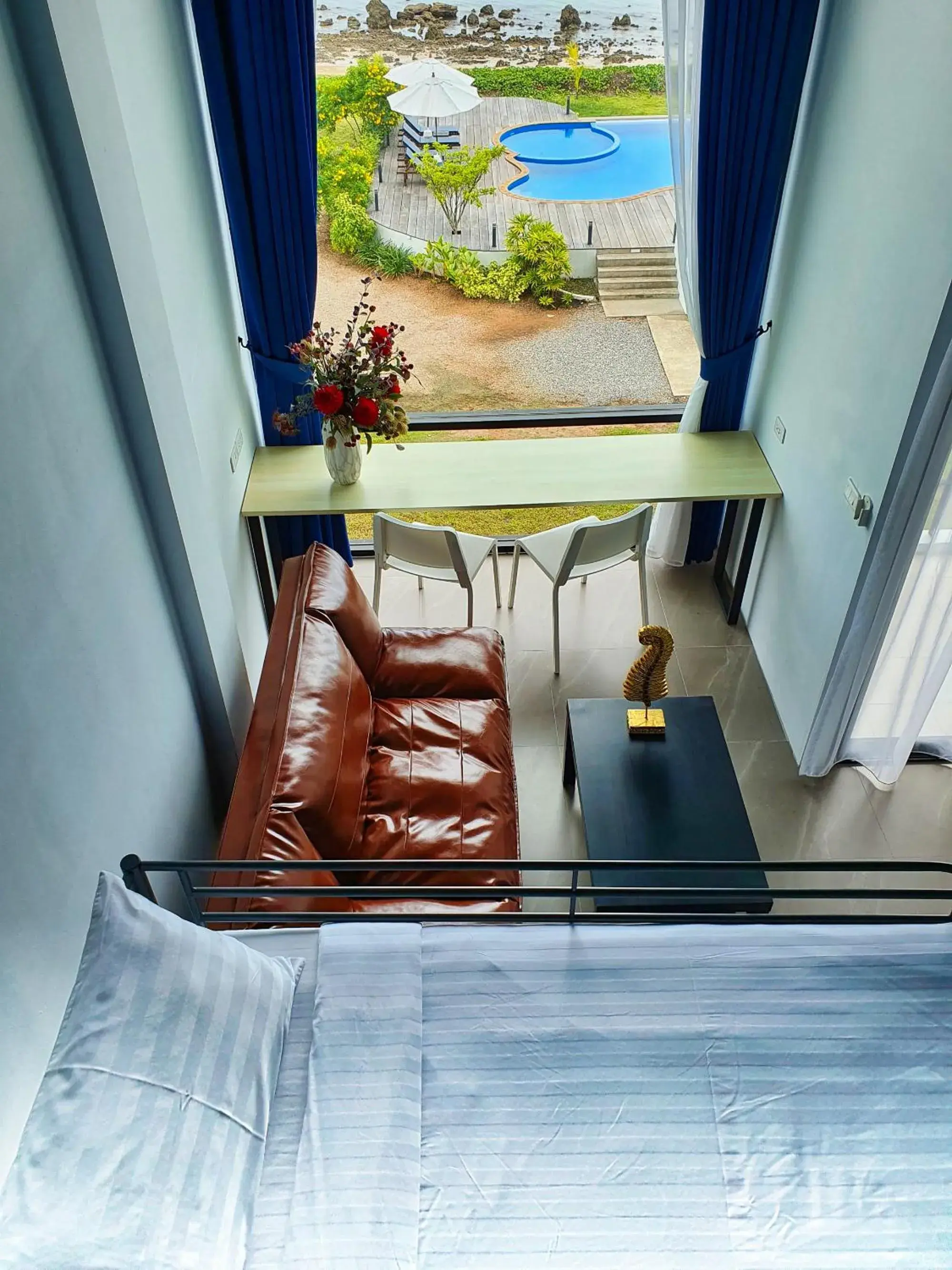 Living room, Bed in The Beach Resort & Residence - SHA Plus Living room, Bed in The Beach Resort & Residence - SHA Plus