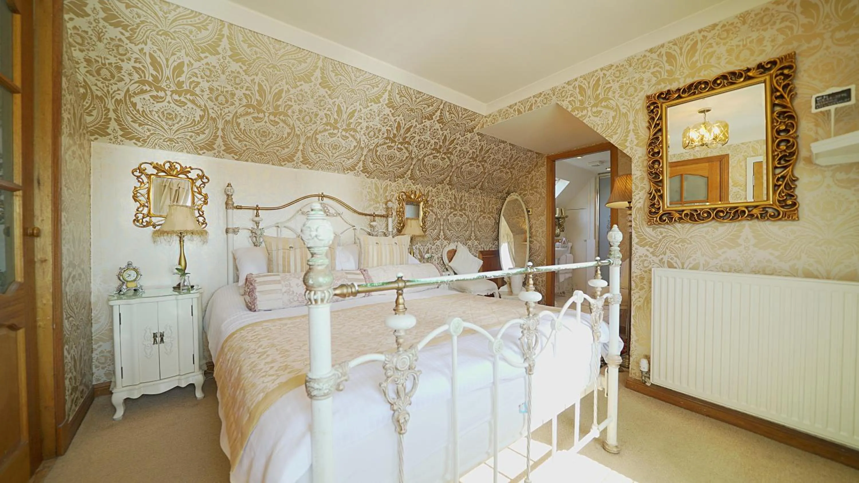 Bed in The Old Tramhouse Self Catering Apartments