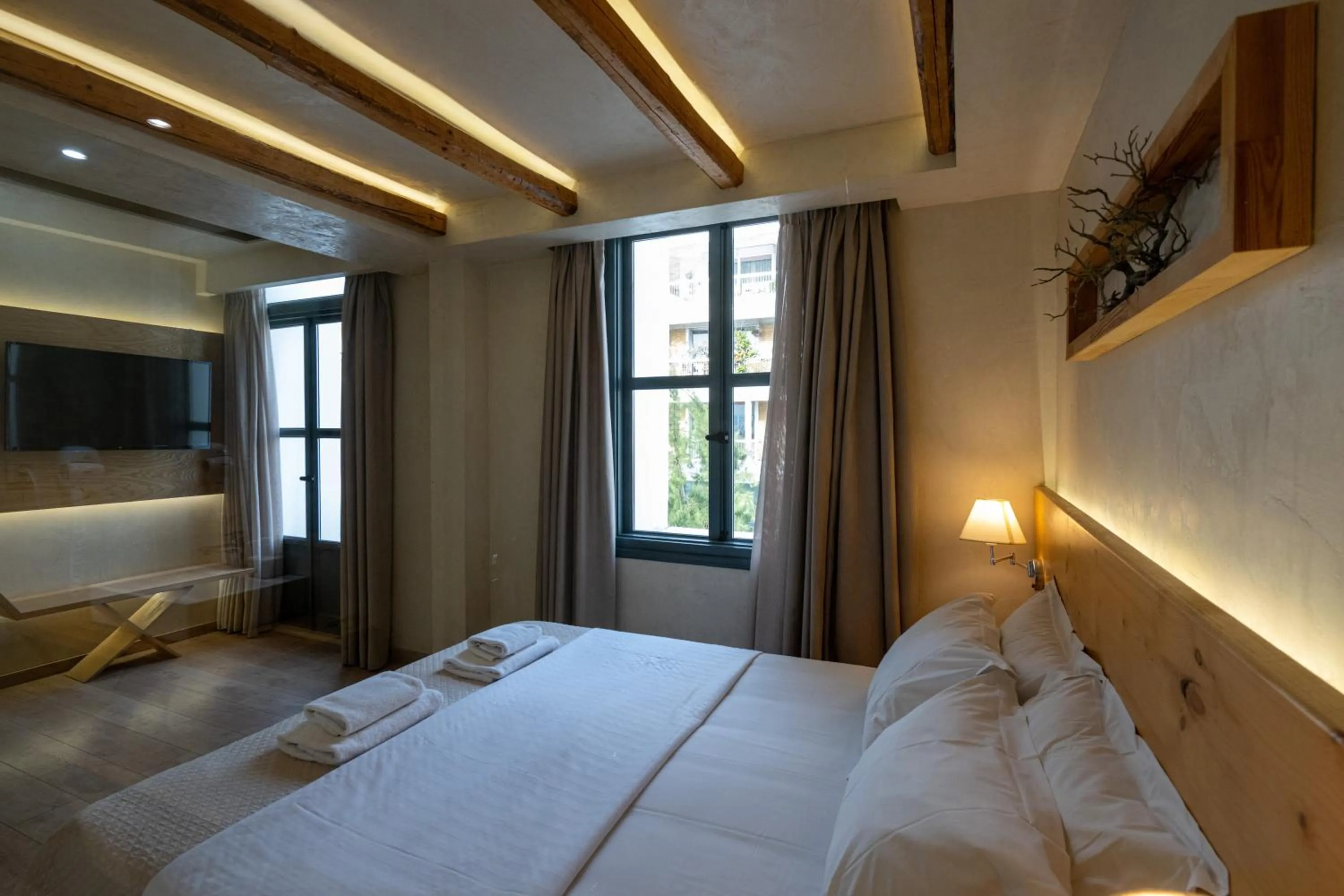 Photo of the whole room, Bed in Panellinion Luxury Rooms