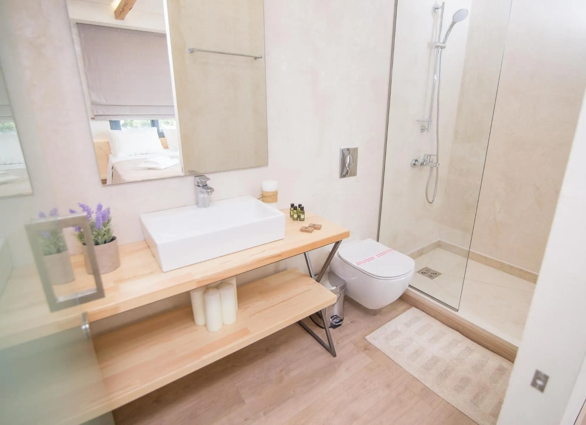 Shower in Panellinion Luxury Rooms