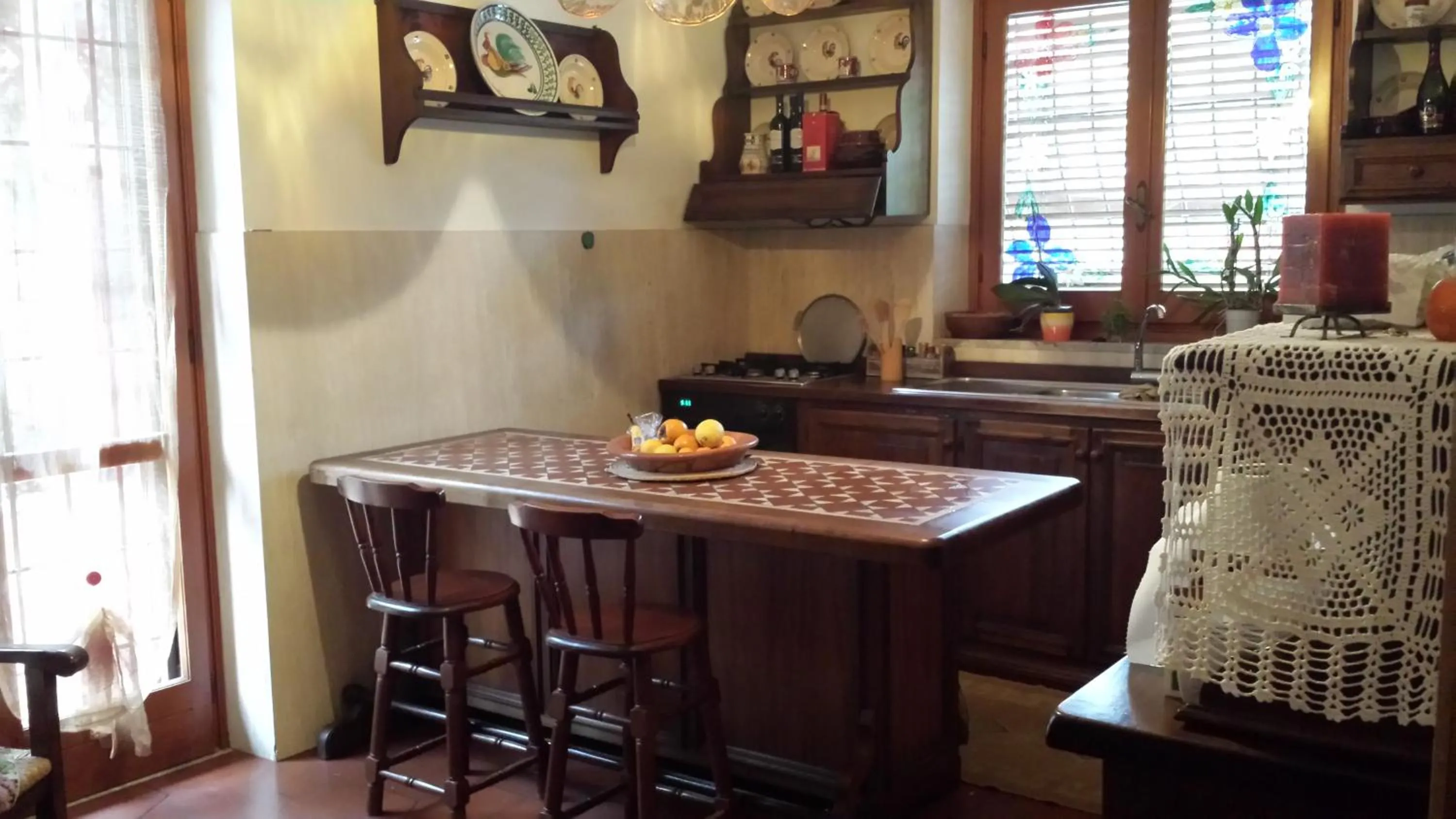 Communal kitchen in La Casa degli Artisti