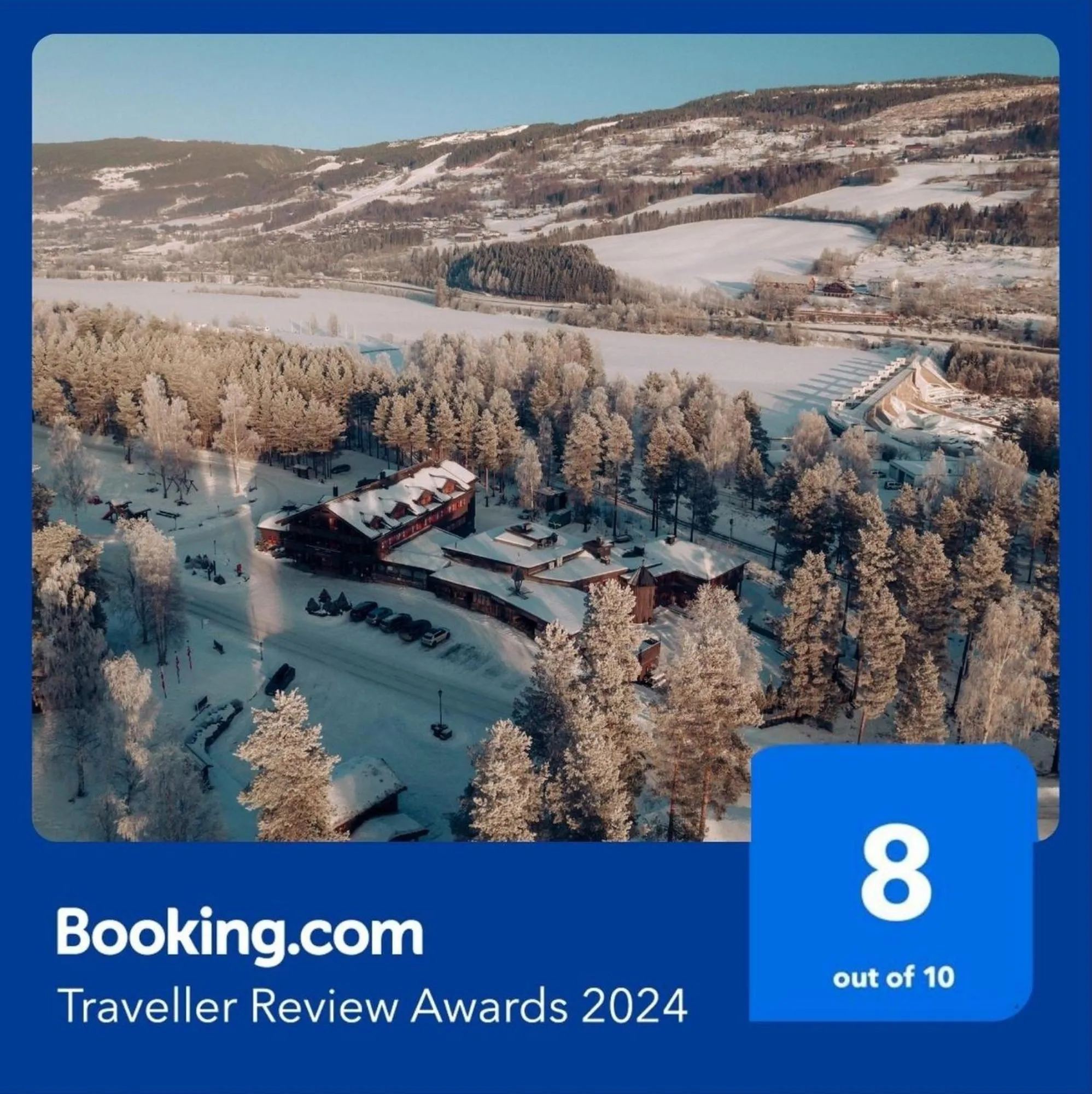 Natural landscape in Hunderfossen Cottages