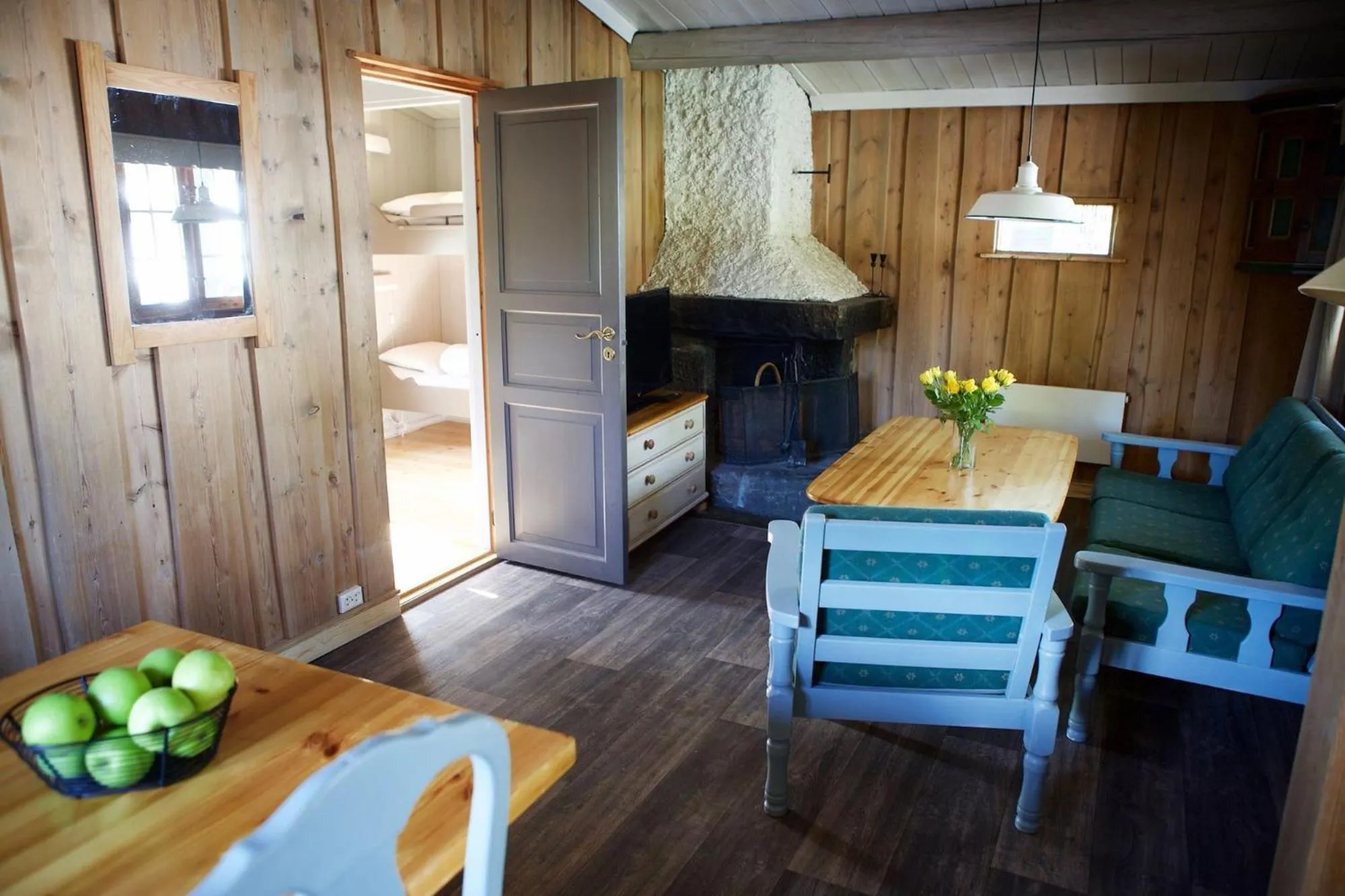 Living room in Hunderfossen Cottages