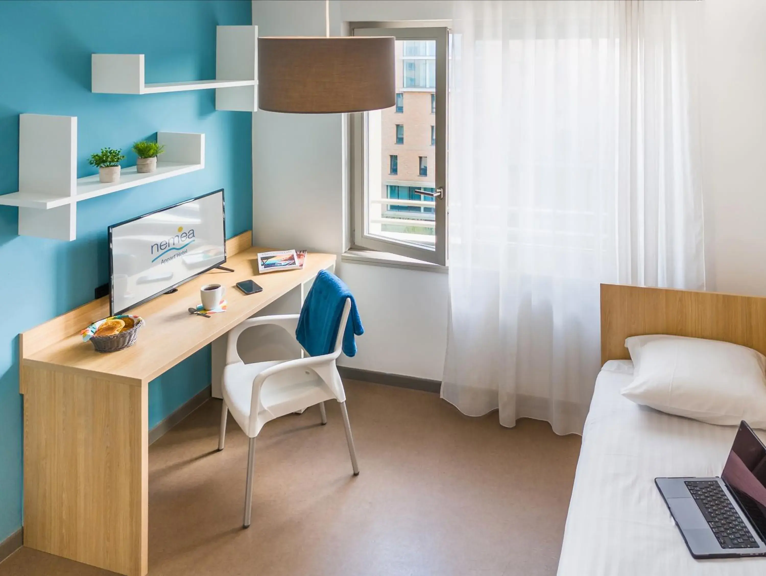 Photo of the whole room, Bed in Nemea Appart Hotel Elypseo Strasbourg Port Photo of the whole room, Bed in Nemea Appart Hotel Elypseo Strasbourg Port